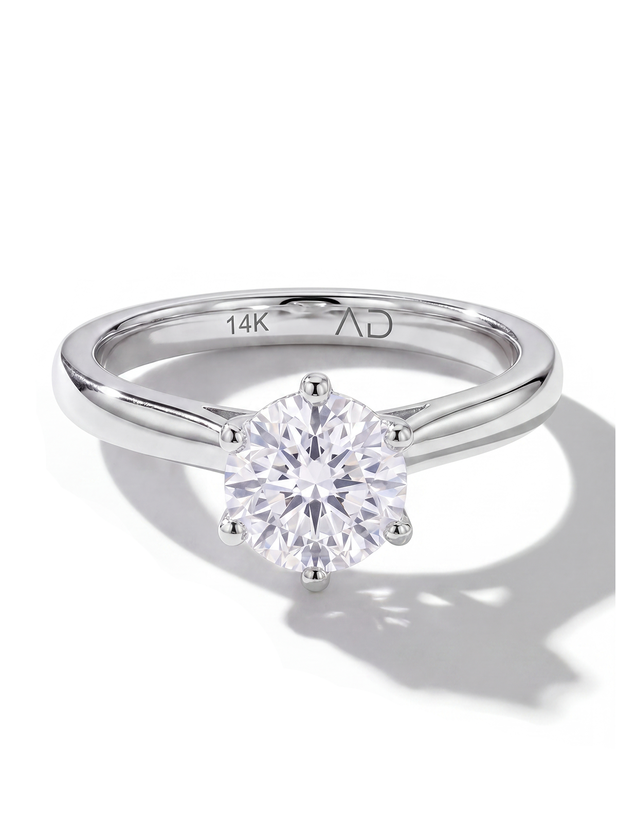 6 Prong Solitaire Ring