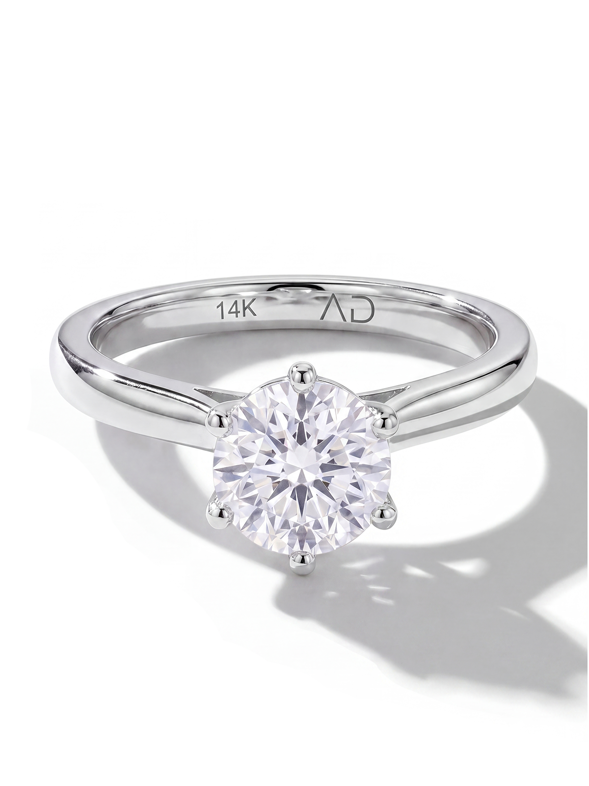 6 Prong Solitaire Ring
