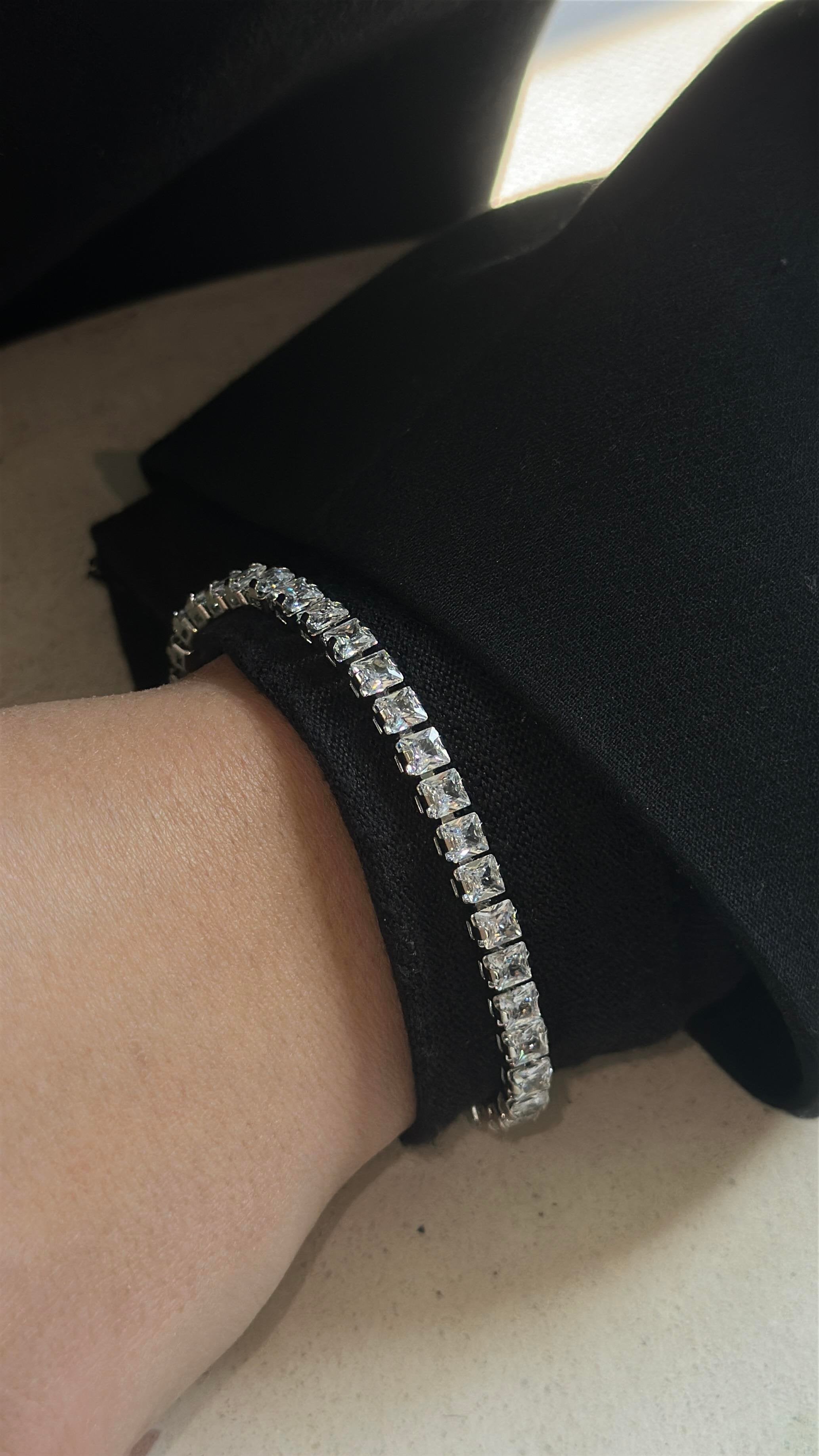 4MM | Princess Cut Tennis Bracelet