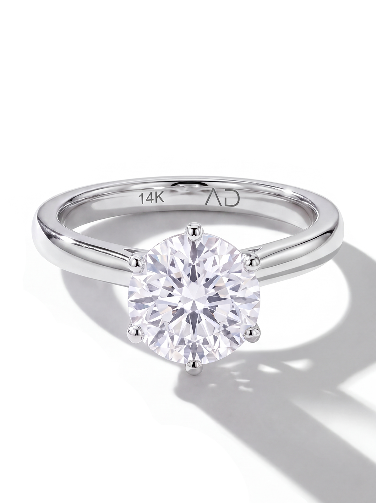 6 Prong Solitaire Ring
