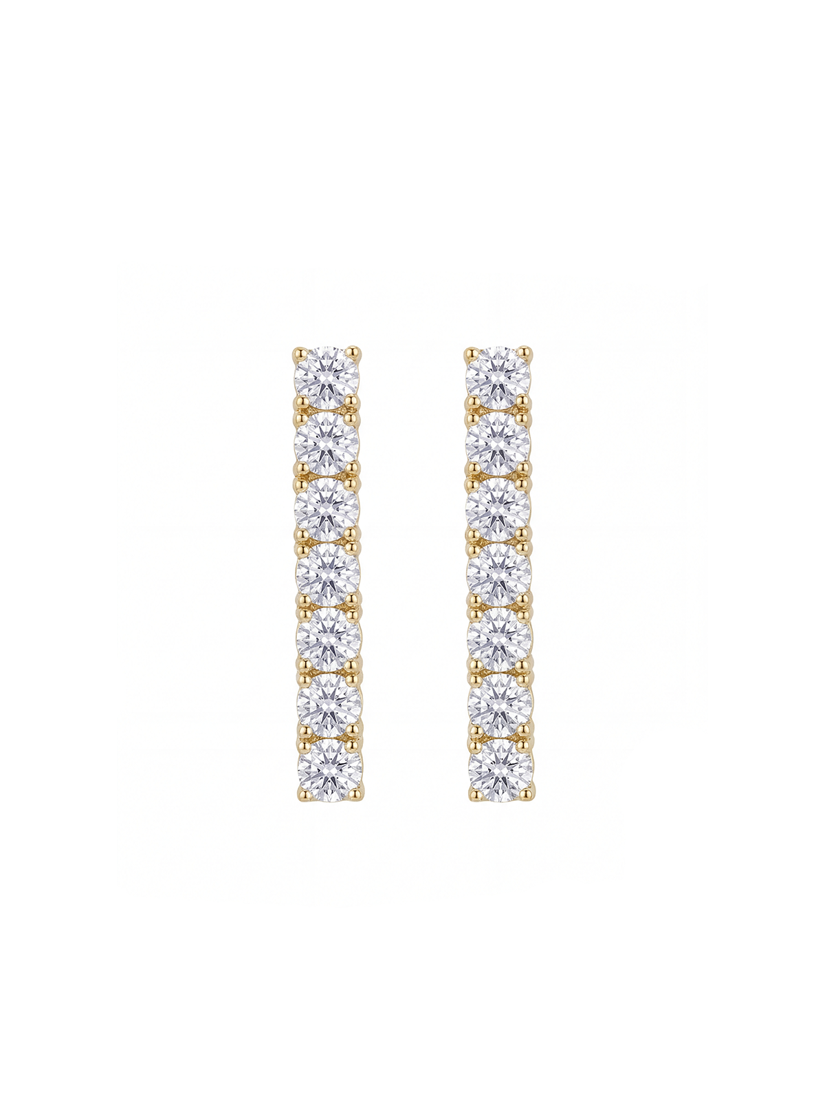 4MM | Cast Tennis Earrings