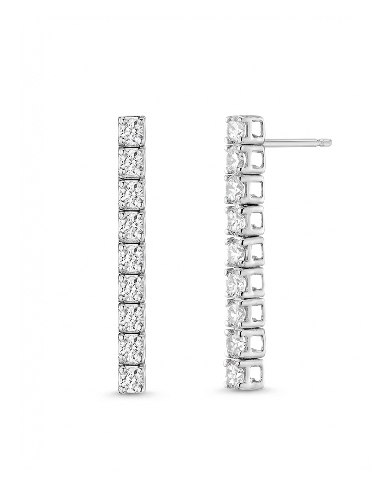 4MM | Cast Tennis Earrings