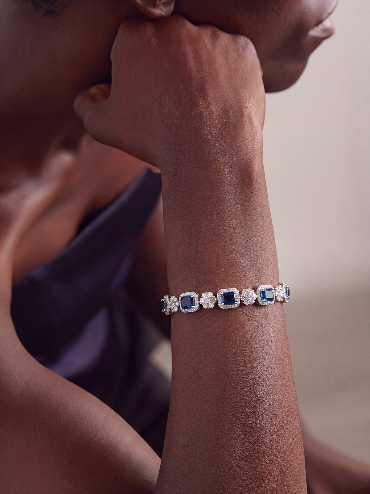 Estelle Cast Tennis Bracelet