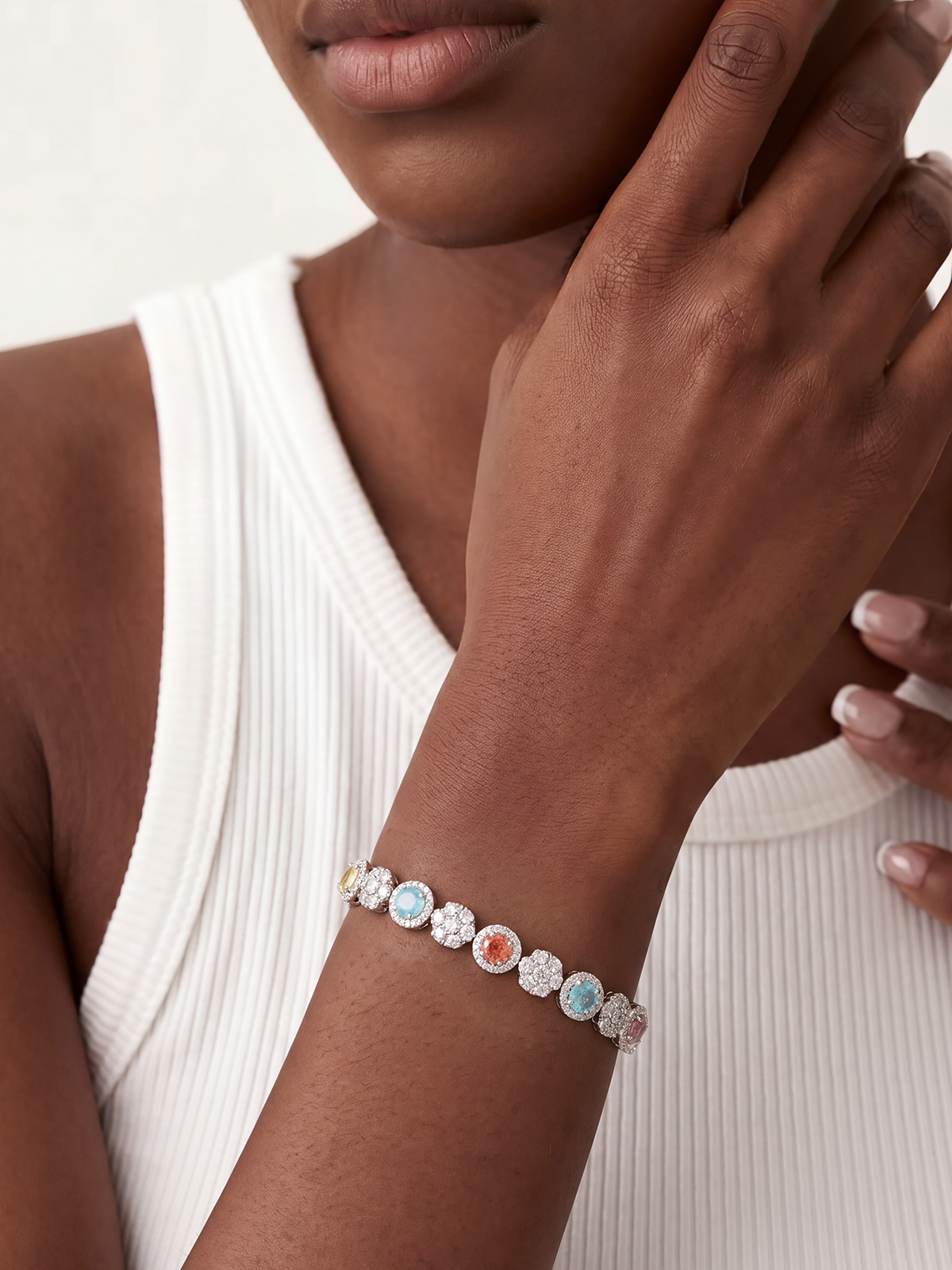 Lucia Cast Tennis Bracelet