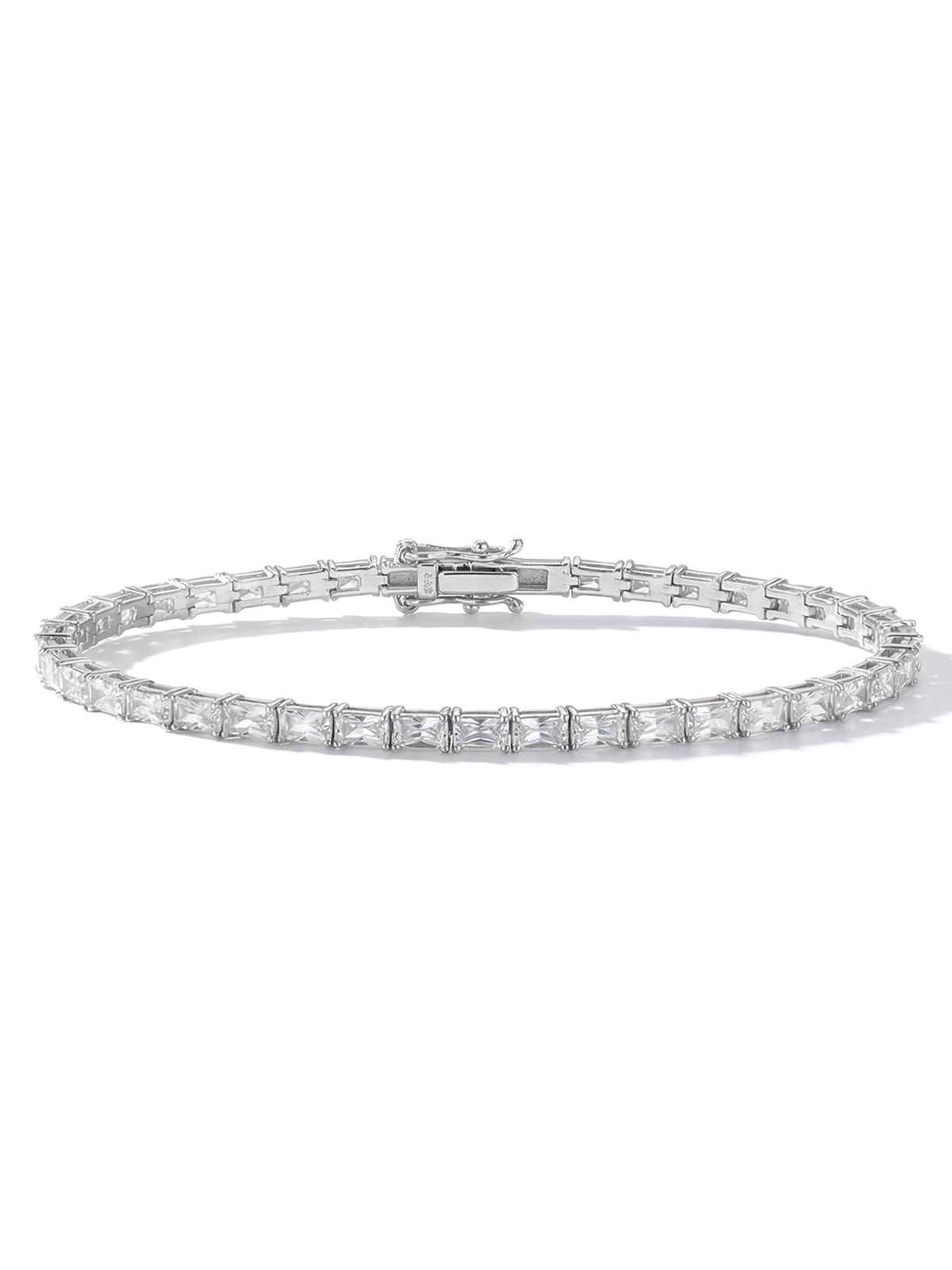 Elara Baguette Cut Tennis Bracelet