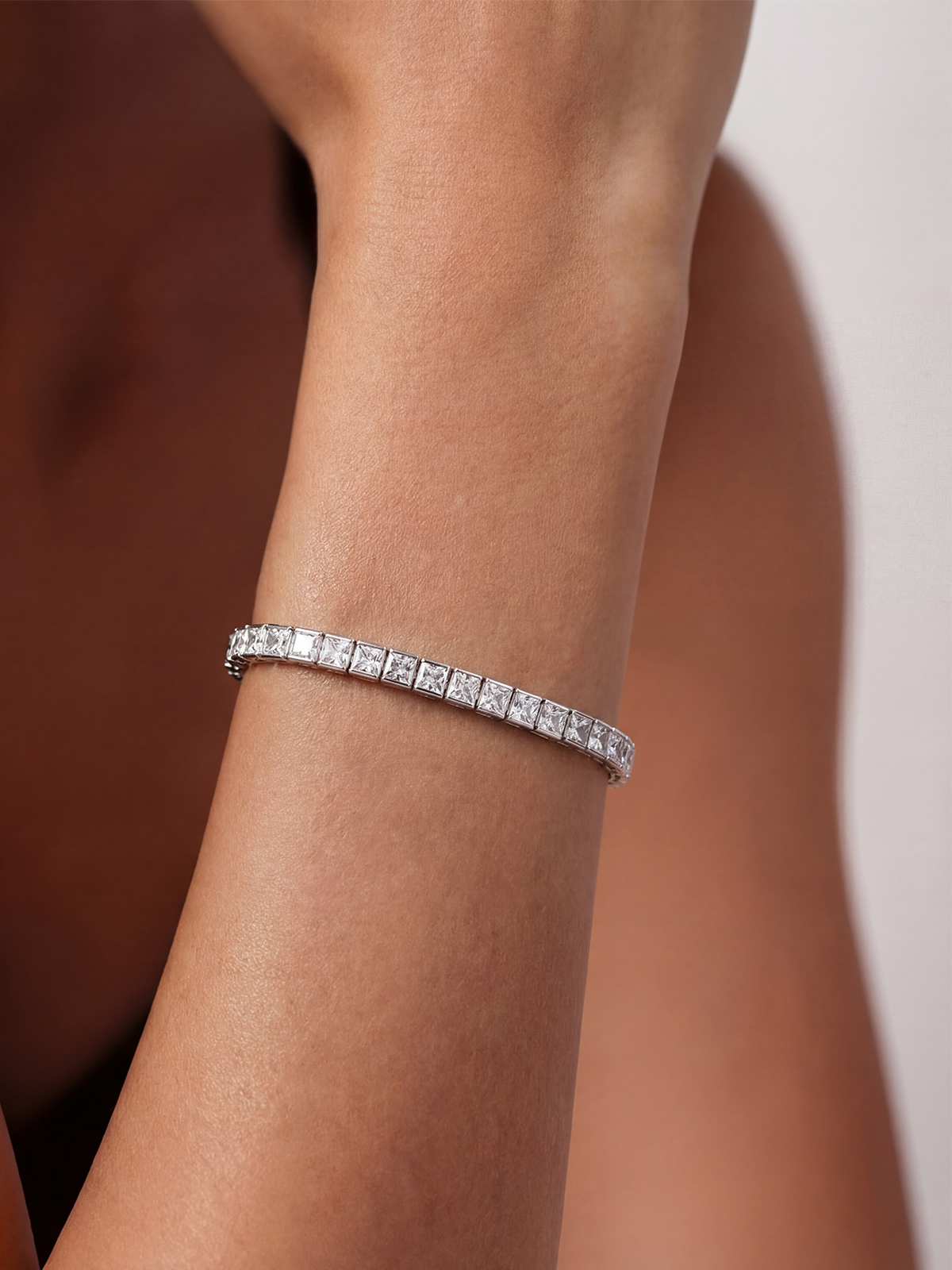 Princess Cut Tennis Bracelet