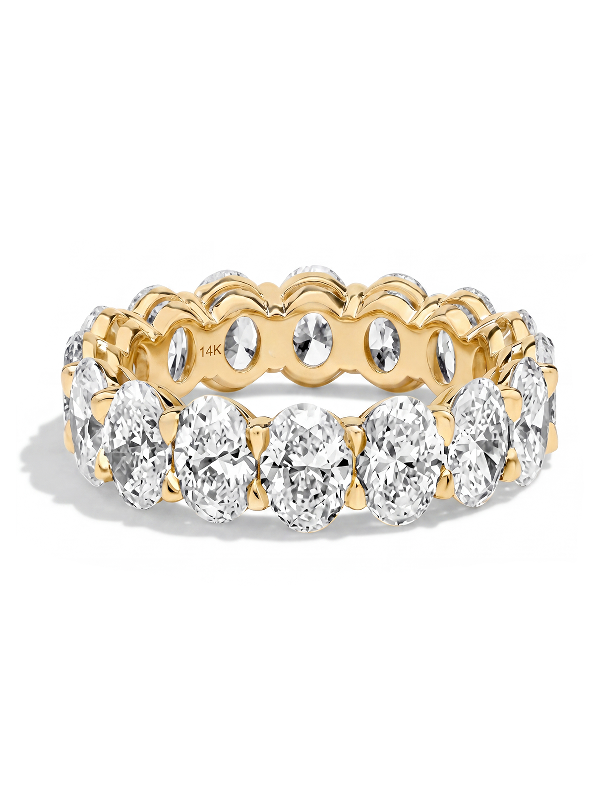 5.00CT Oval Cut Full Eternity Ring