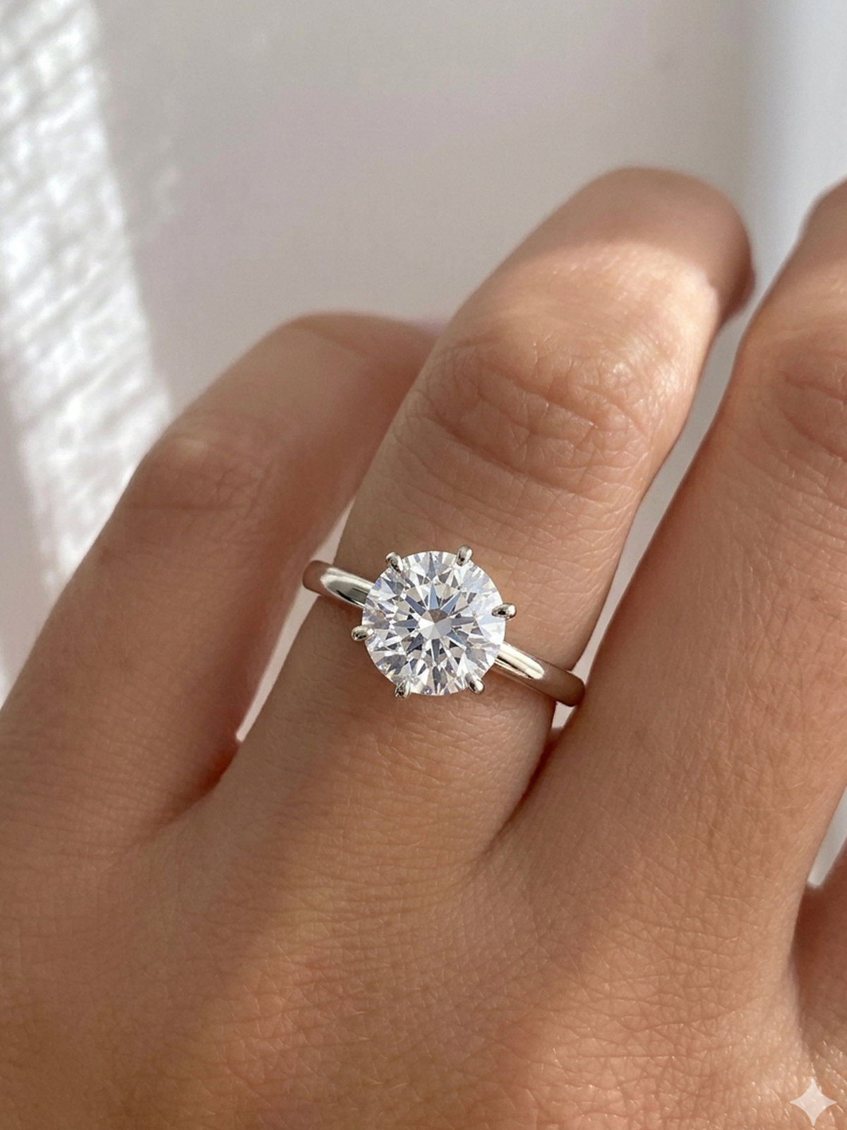 6 Prong Solitaire Ring
