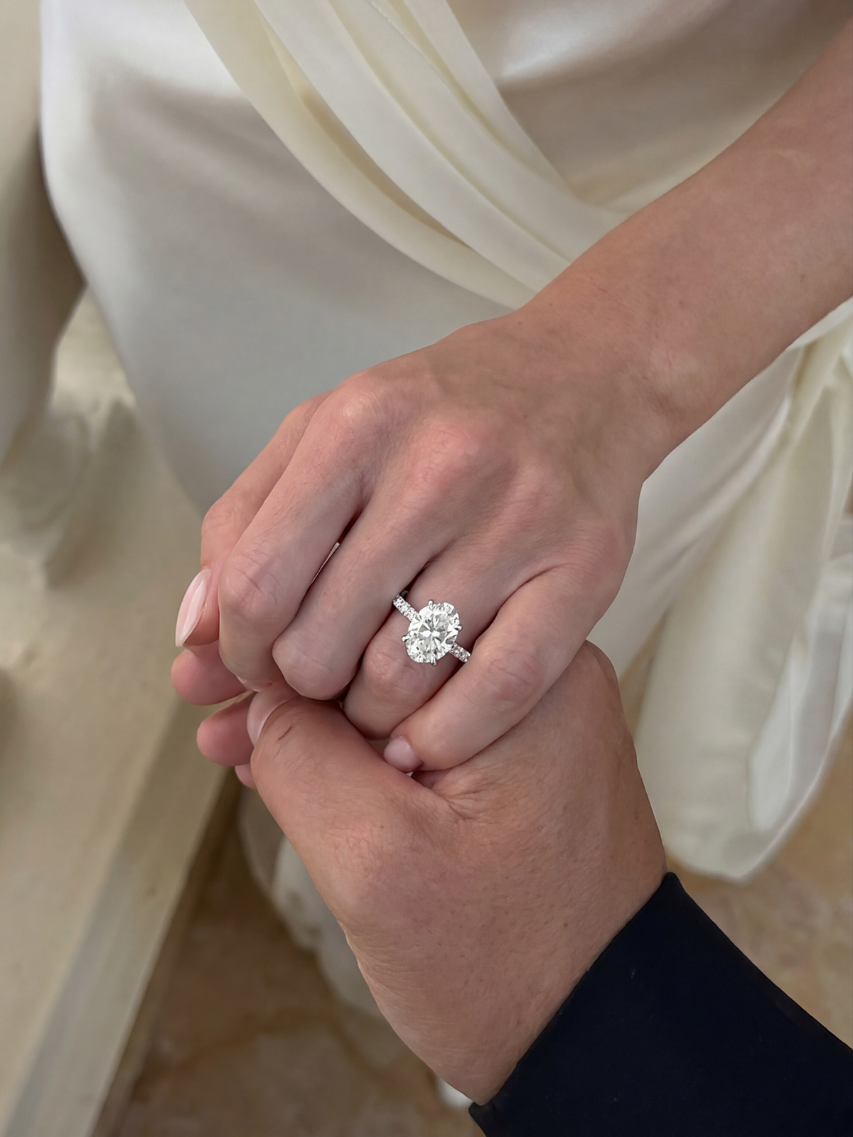 2.3CT | Oval Cut Style Stone-Set Ring