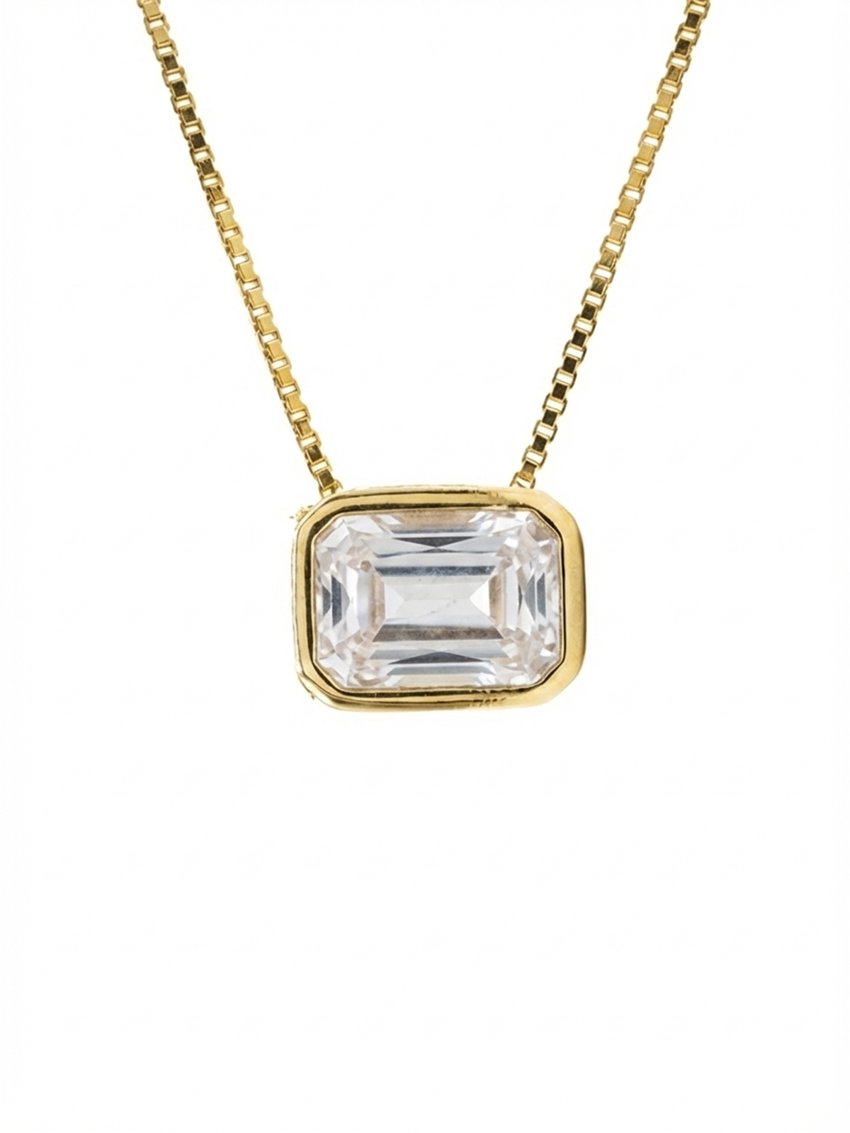 Yasmine Baguette Necklace