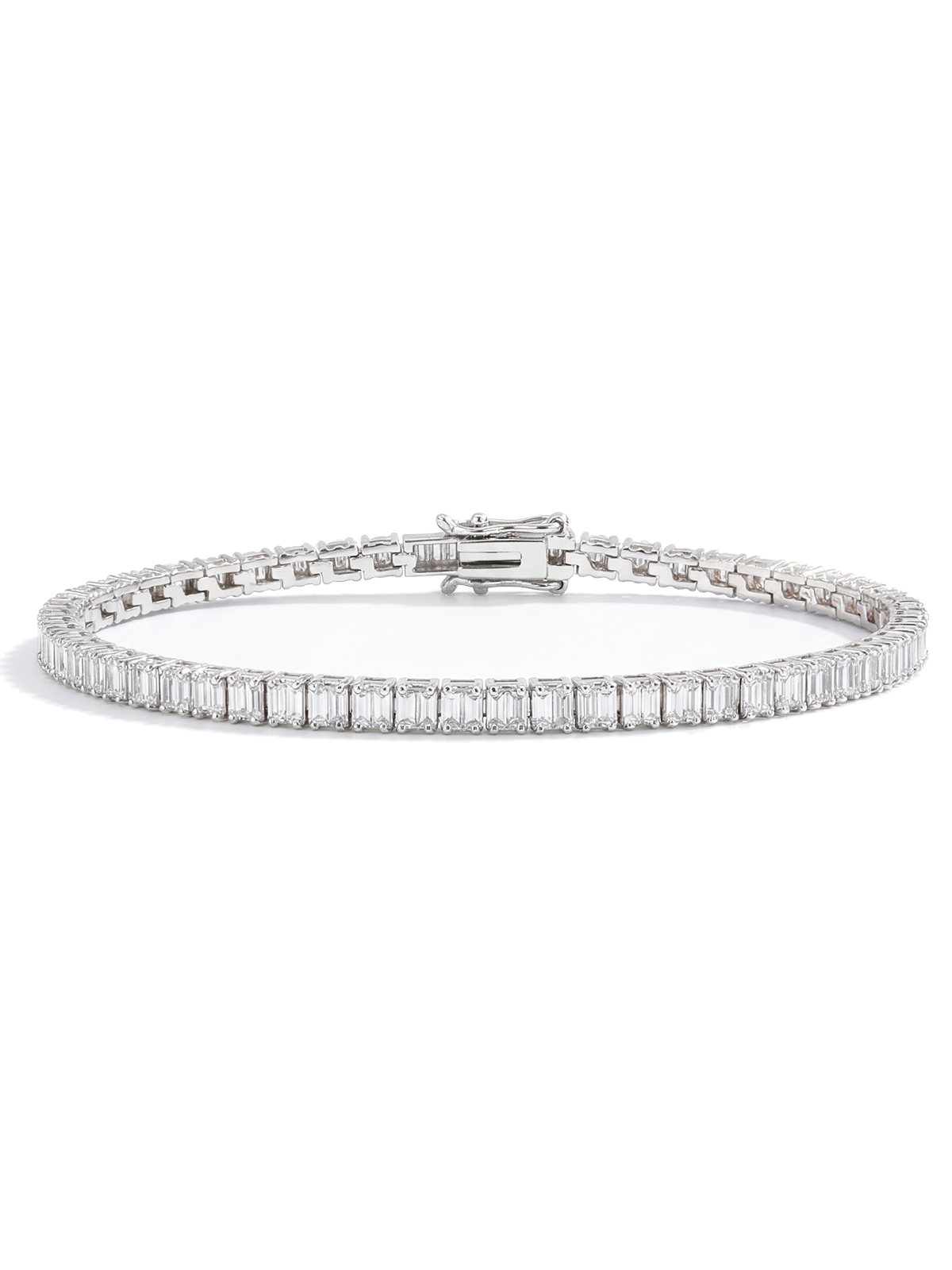 Baguette Cut Tennis Bracelet