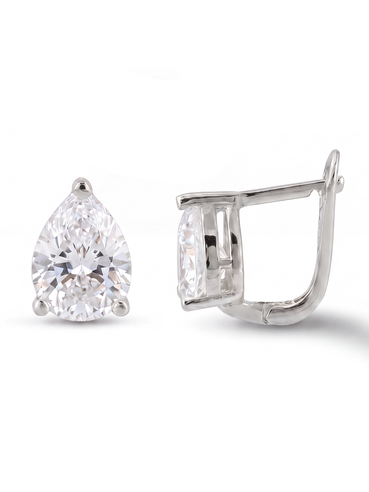 Pear Solitaire Earrings