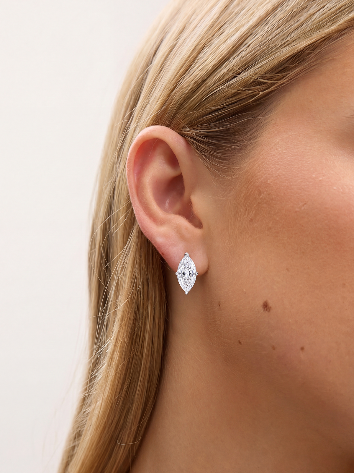 Marquise Solitaire Earrings