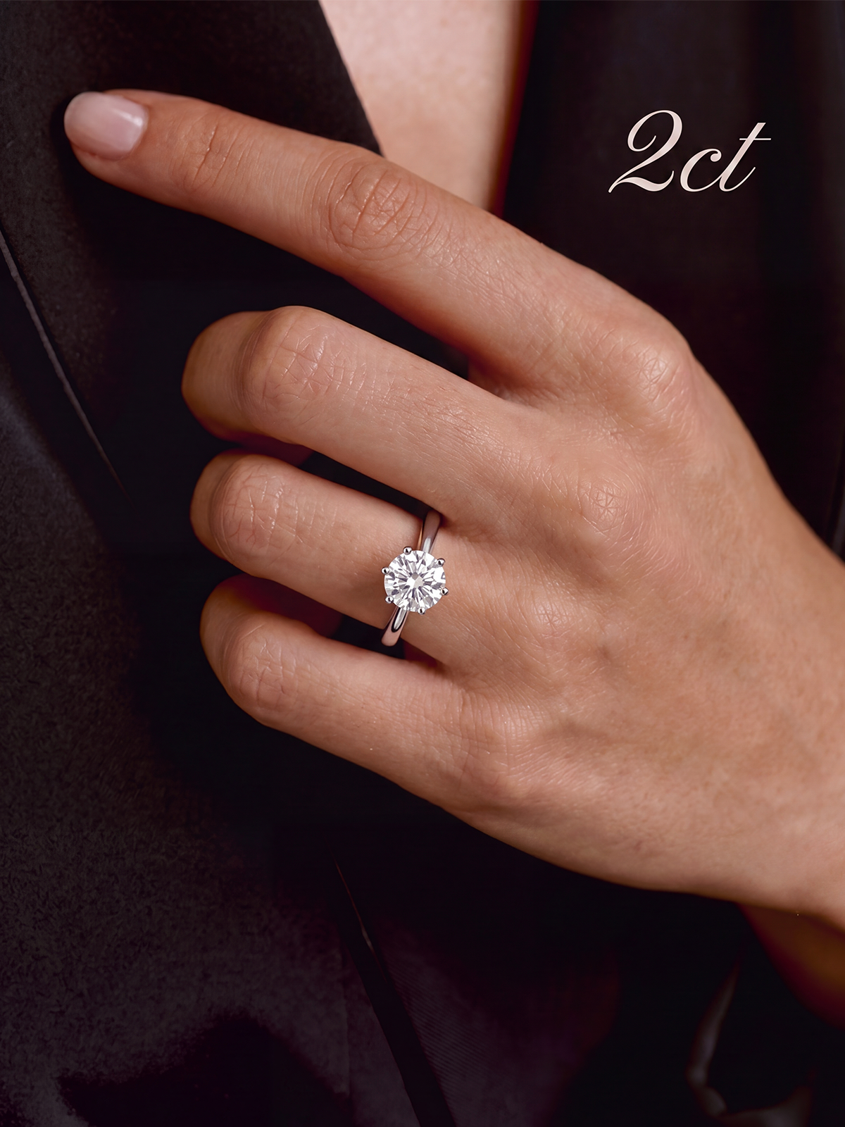 6 Prong Solitaire Ring