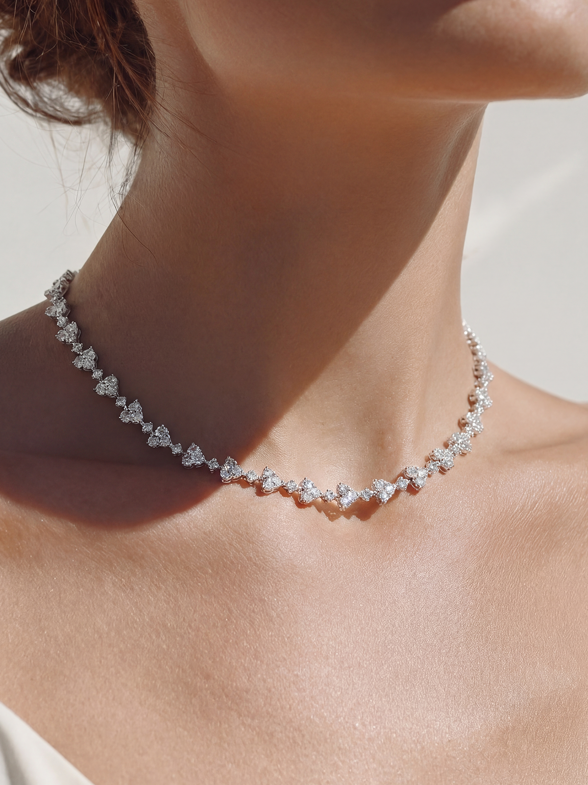 Alvera Cast Tennis Necklace