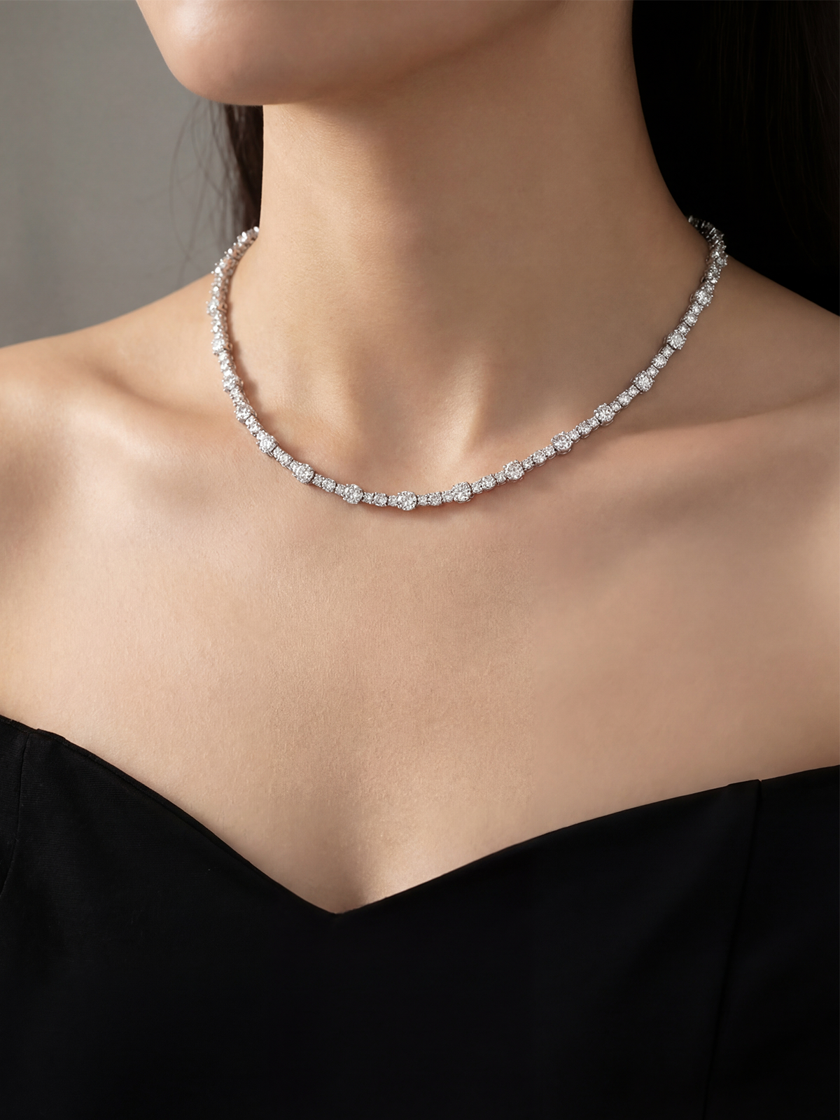 Elara Tennis Necklace