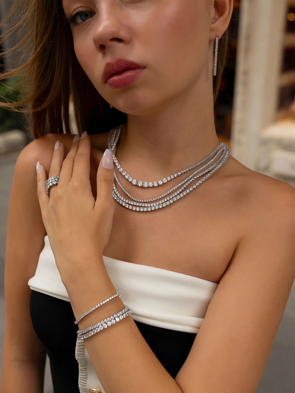 2MM | Cast Tennis Earring