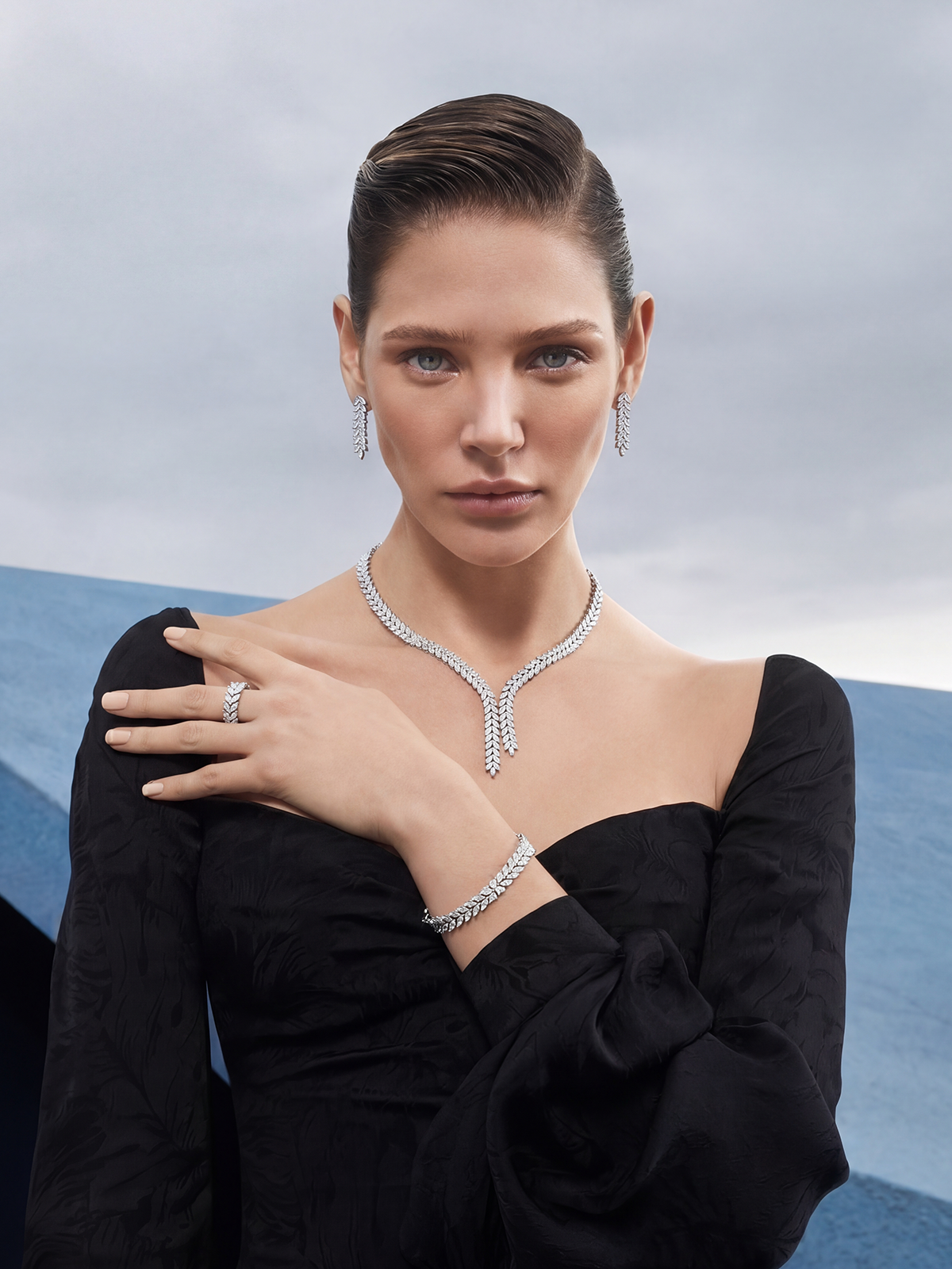 Seraphine Necklace Bracelet Earrings Ring Set