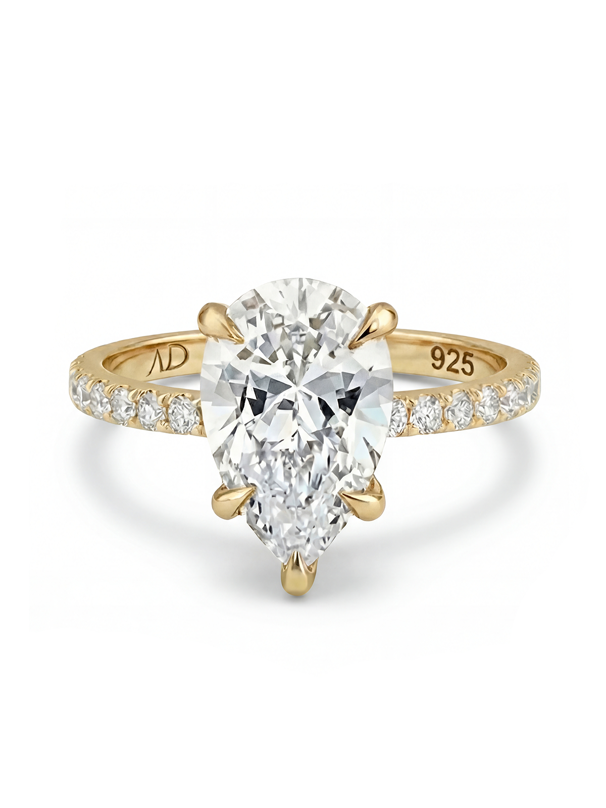 3.0CT | Pear Cut Eternity Ring