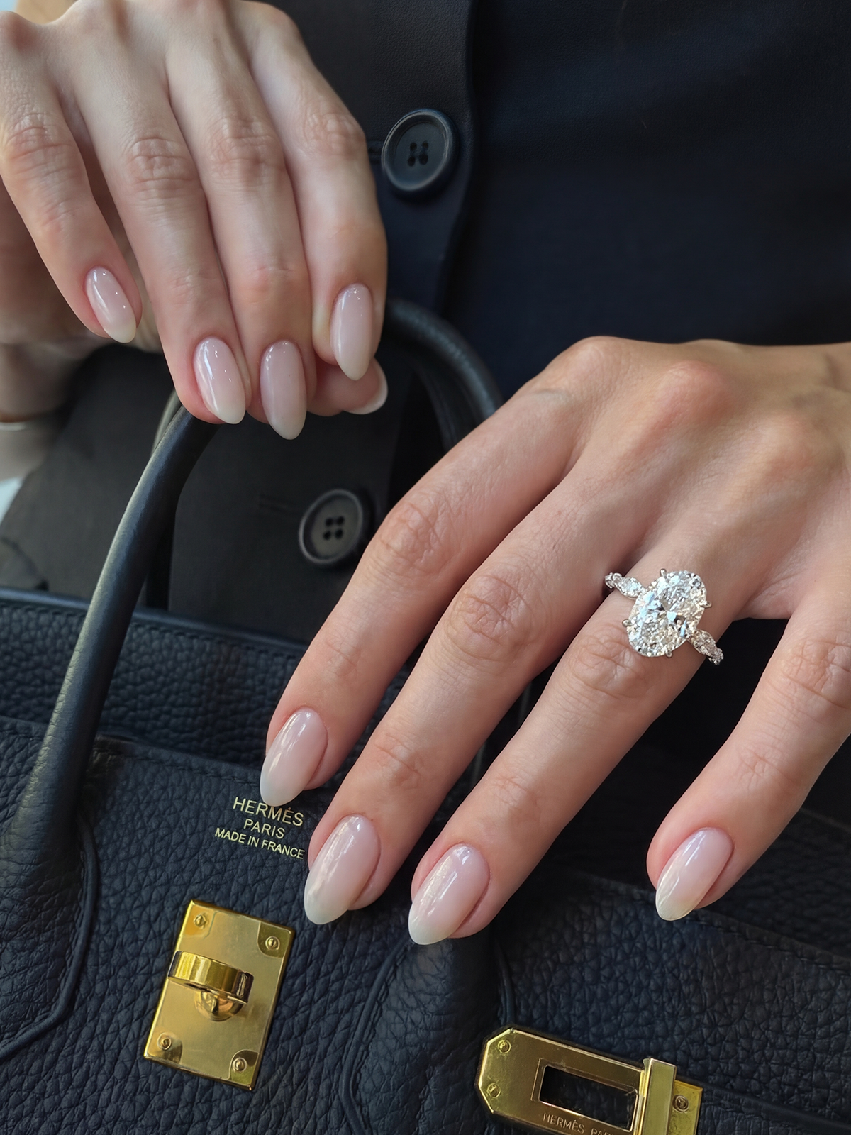 3.2CT | Oval Cut Flora Eternity Ring