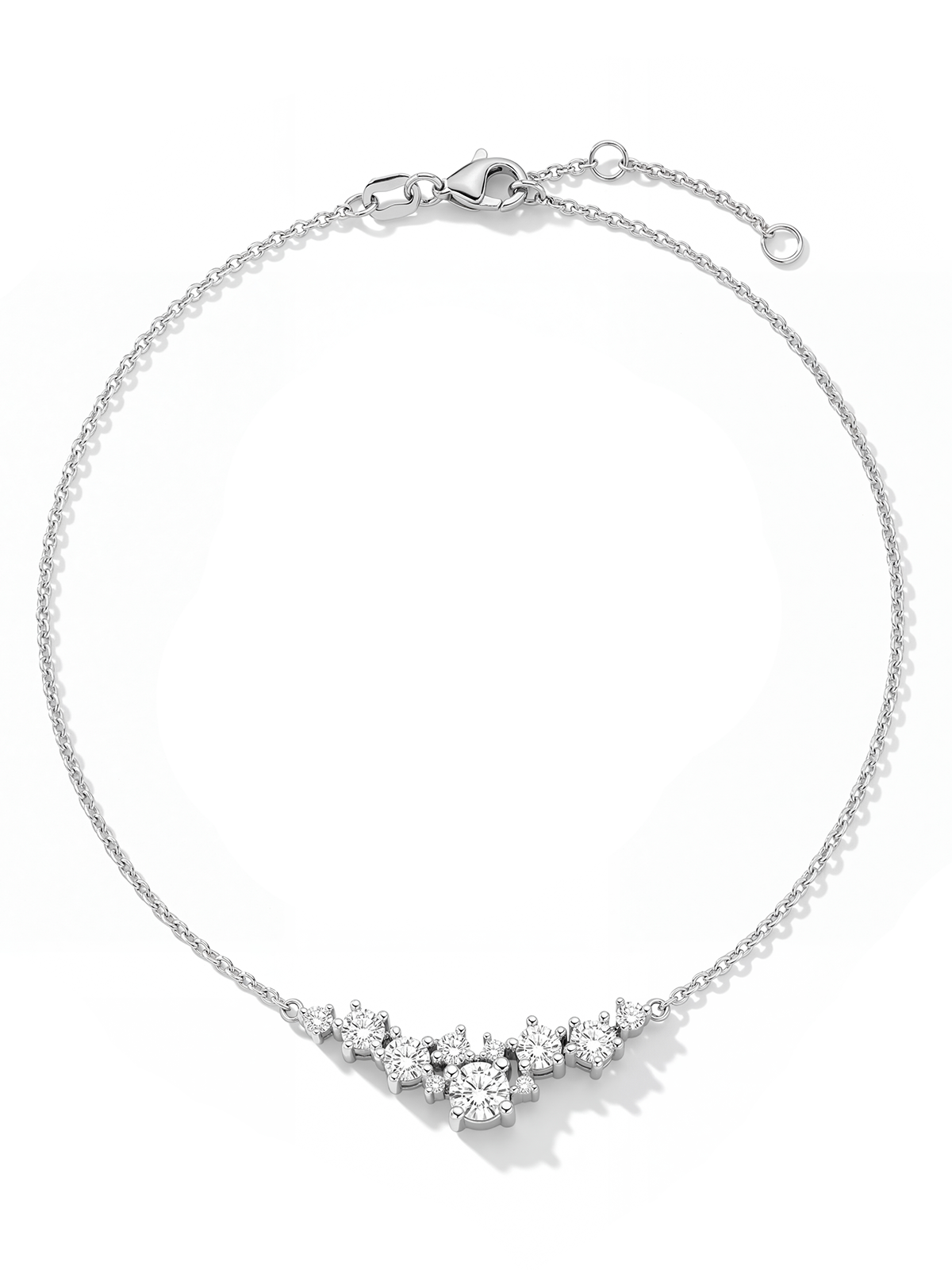 0.60 CT Cluster Necklace
