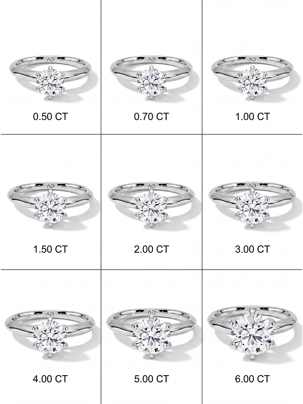 Luna 6 Prong Solitaire Ring