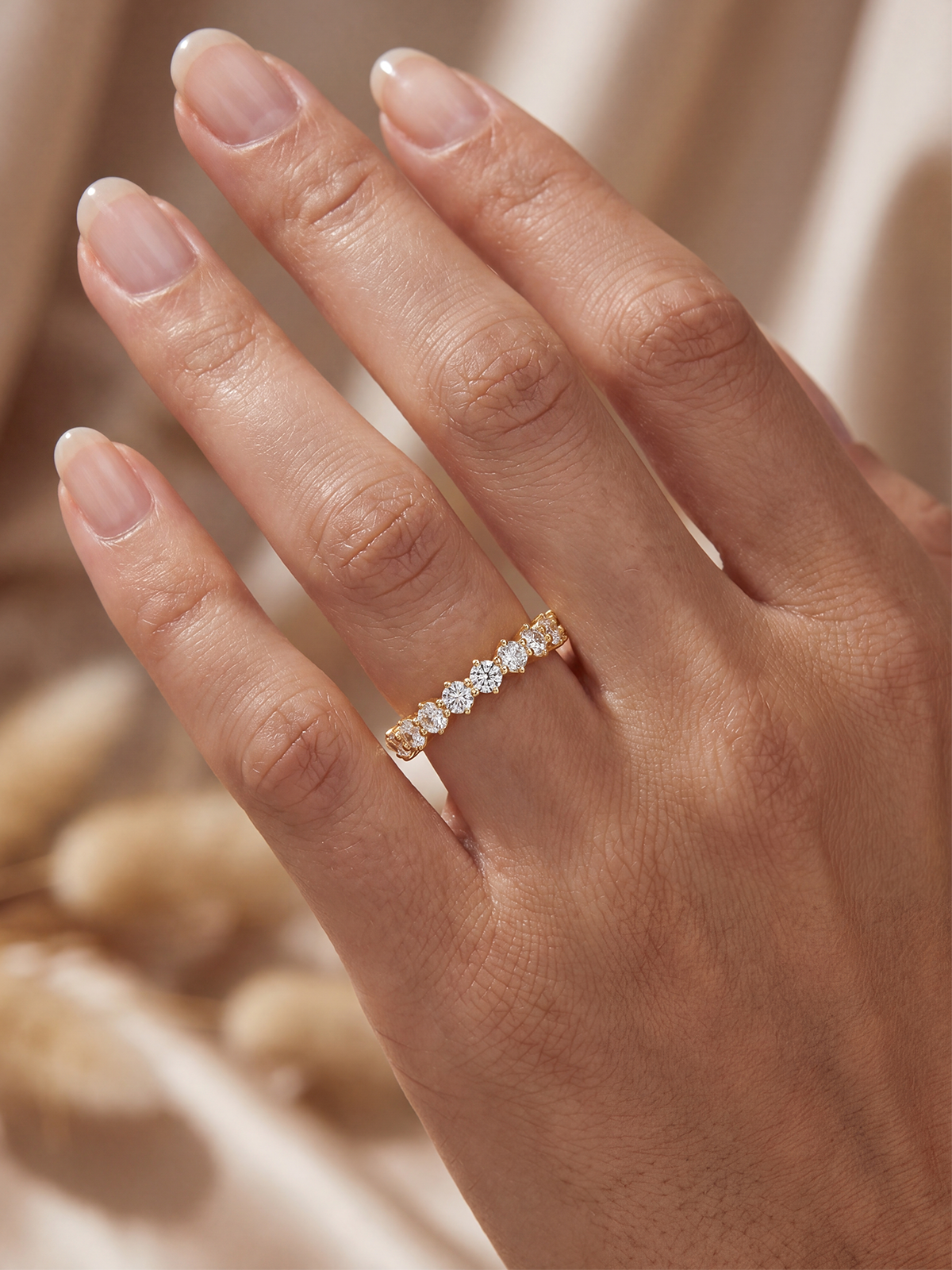 0.55CT Half Eternity Ring