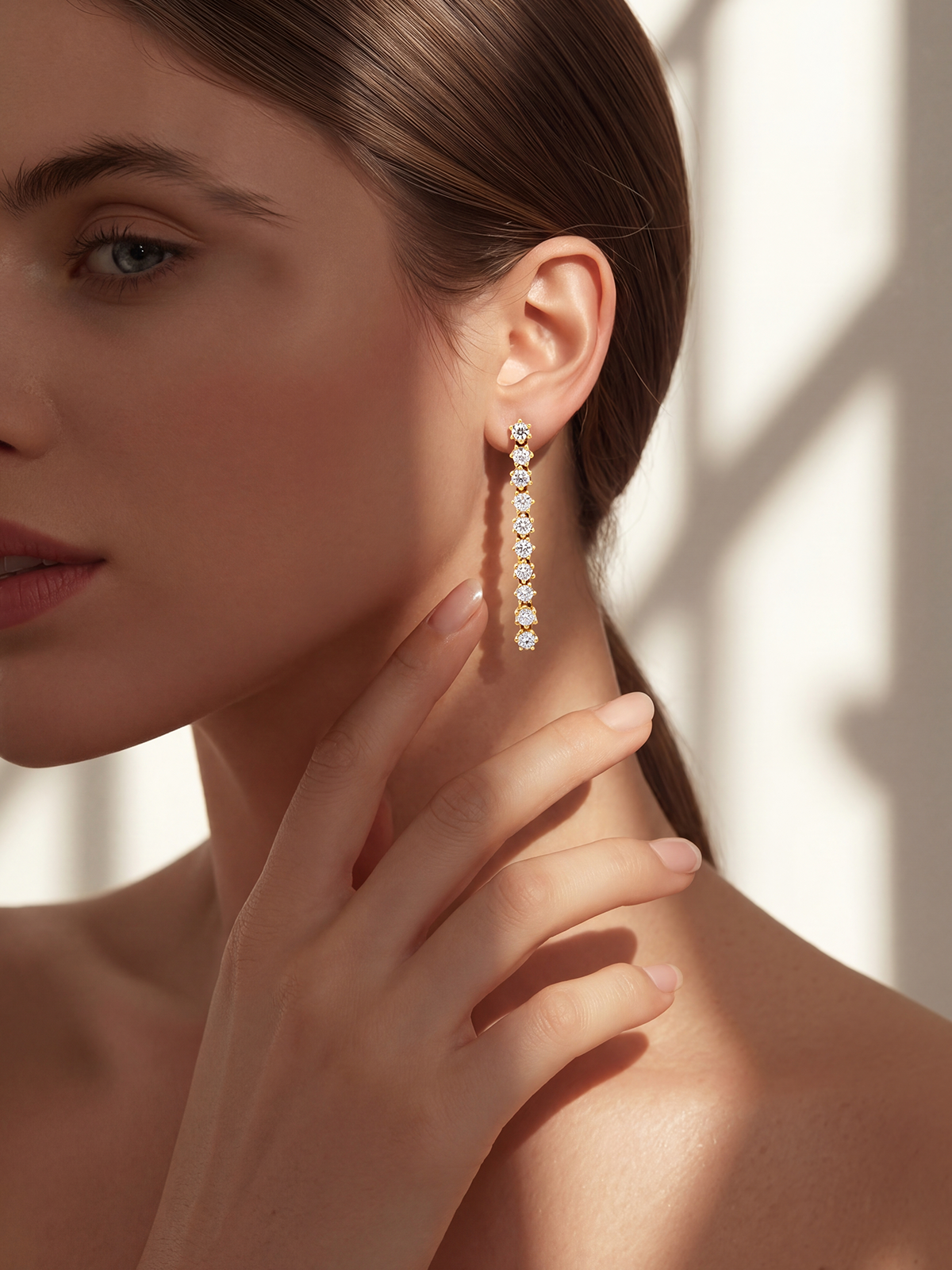 6 Prong Tennis Earrings