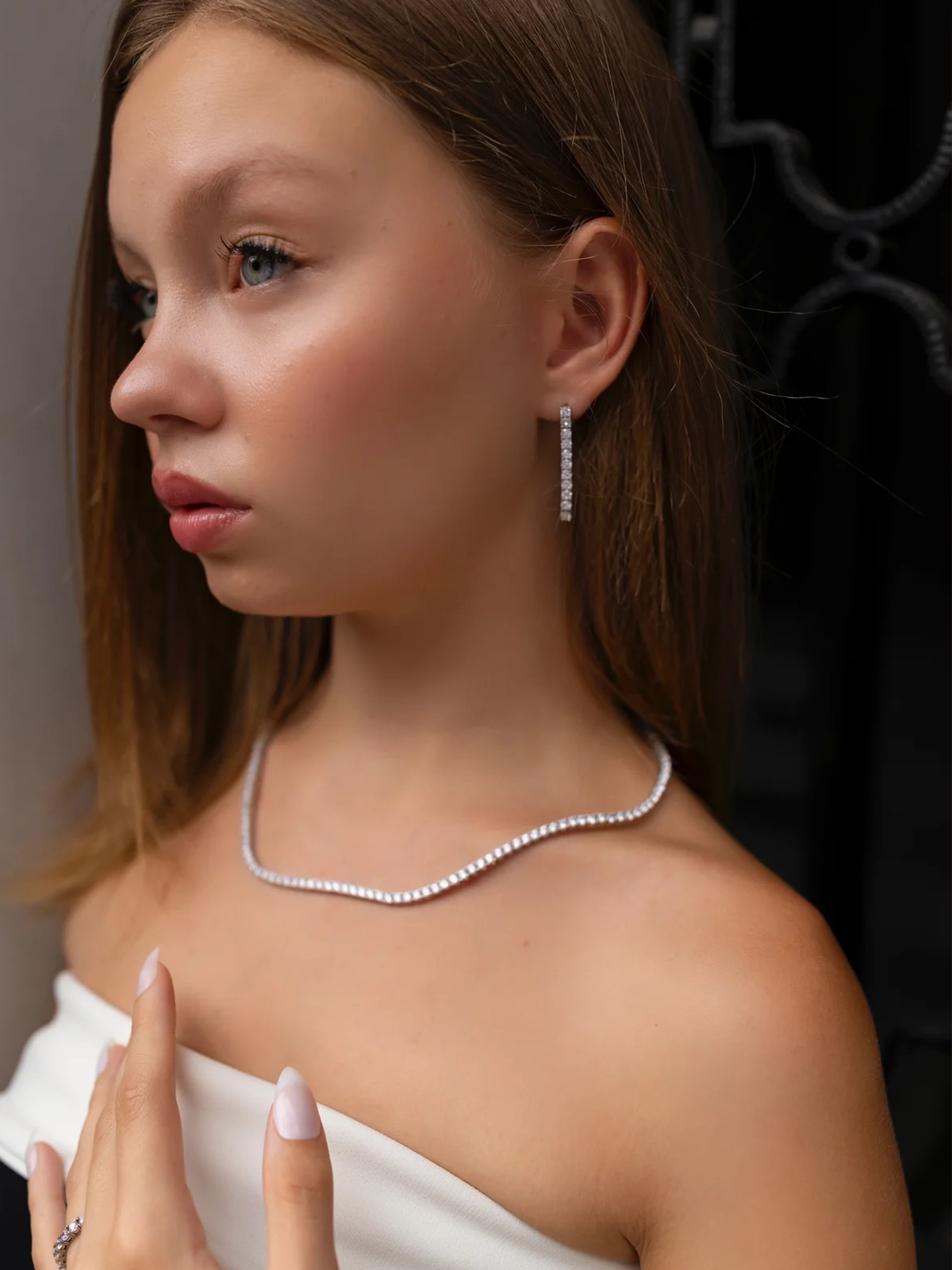 3MM | Cast Tennis Earrings