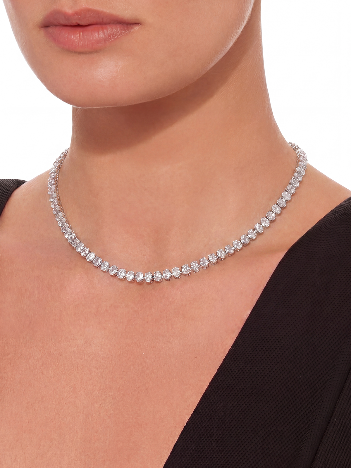 5MM | Sabit Form Oval Cut Tennis Necklace