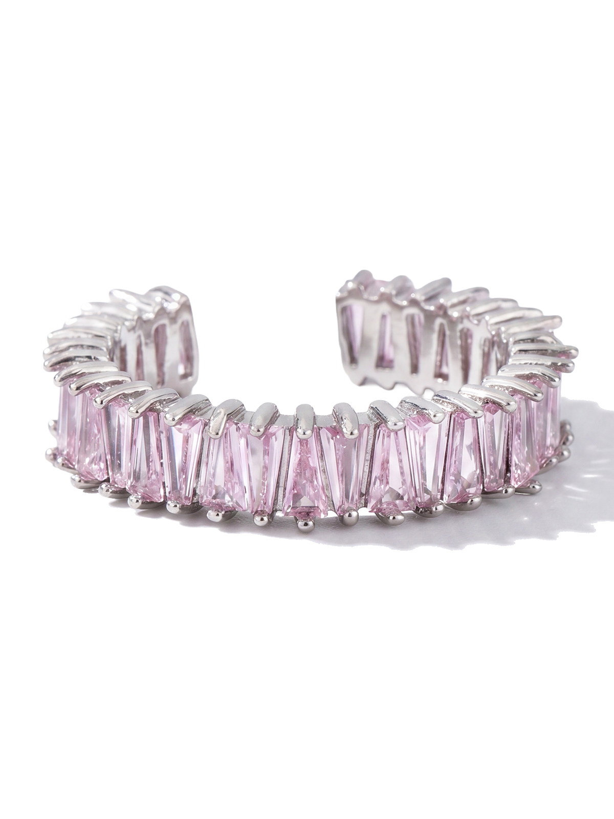 Pink Baguette Full Eternity Ring