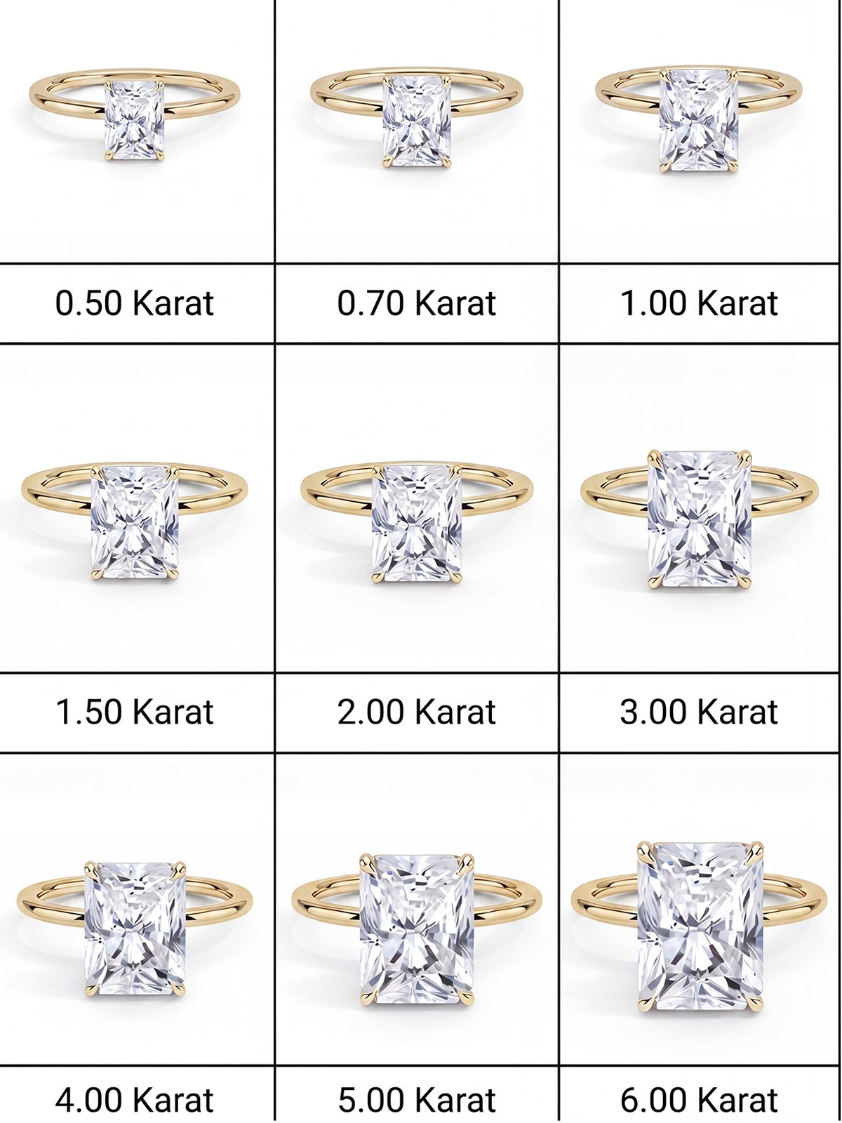 Radiant Cut Solitaire Ring