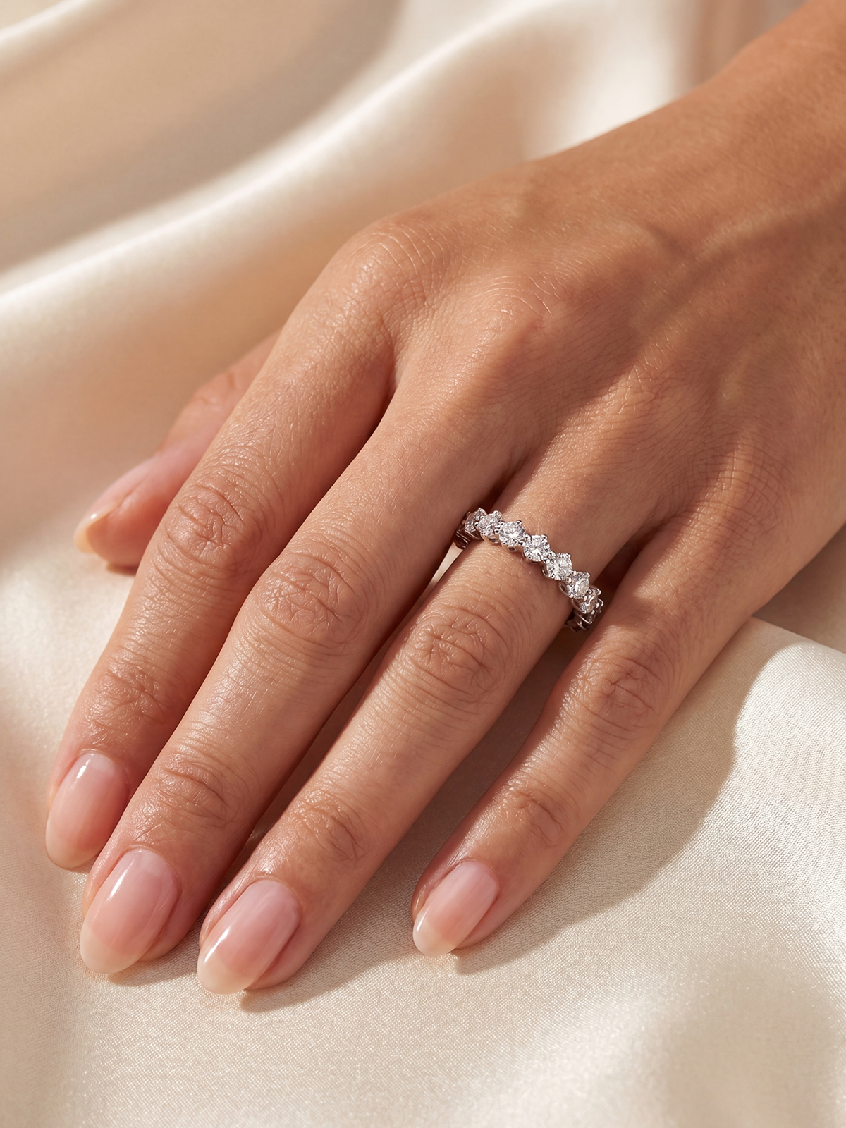 0.55CT Half Eternity Ring