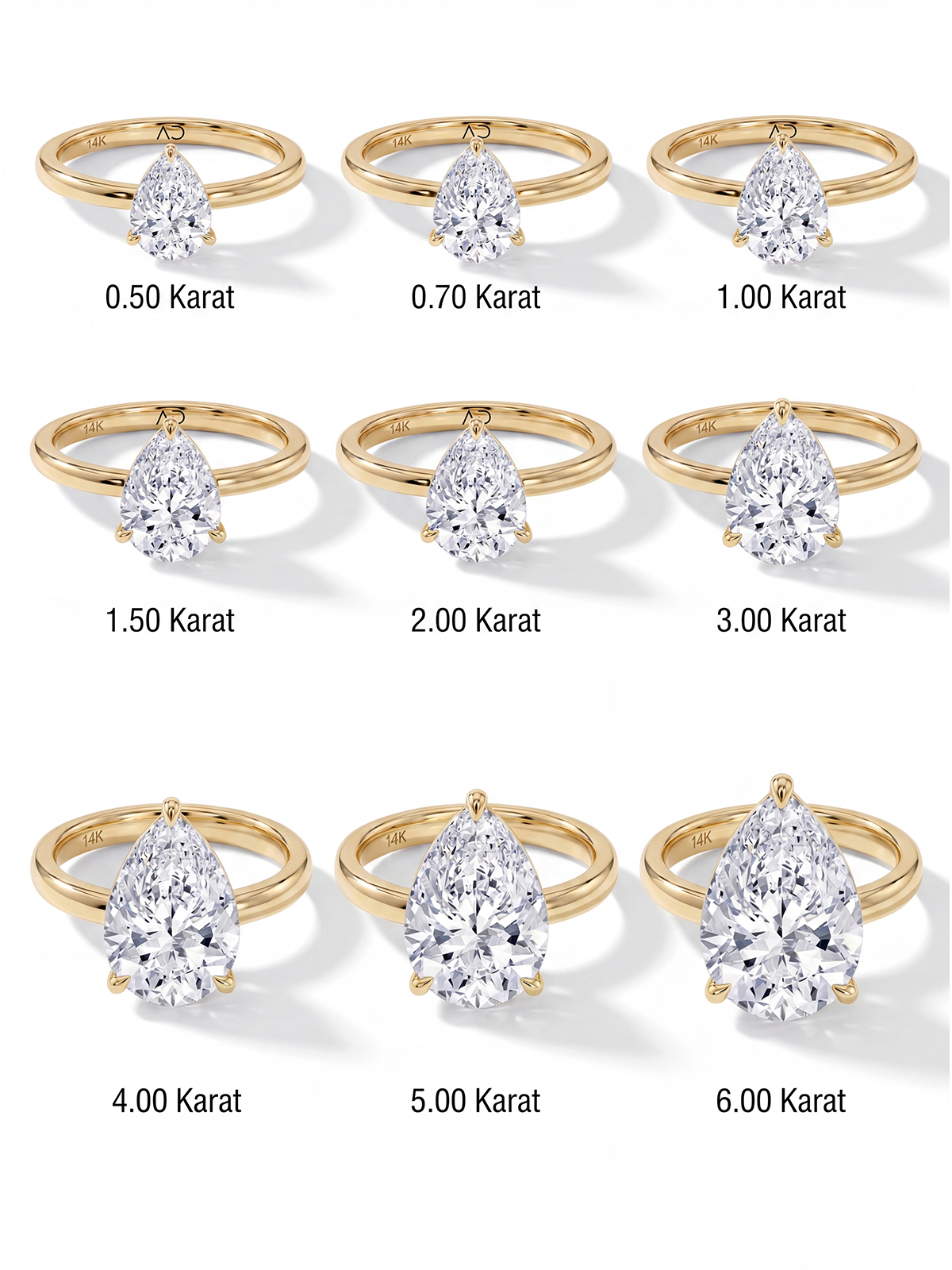 Pear Cut Solitaire Ring