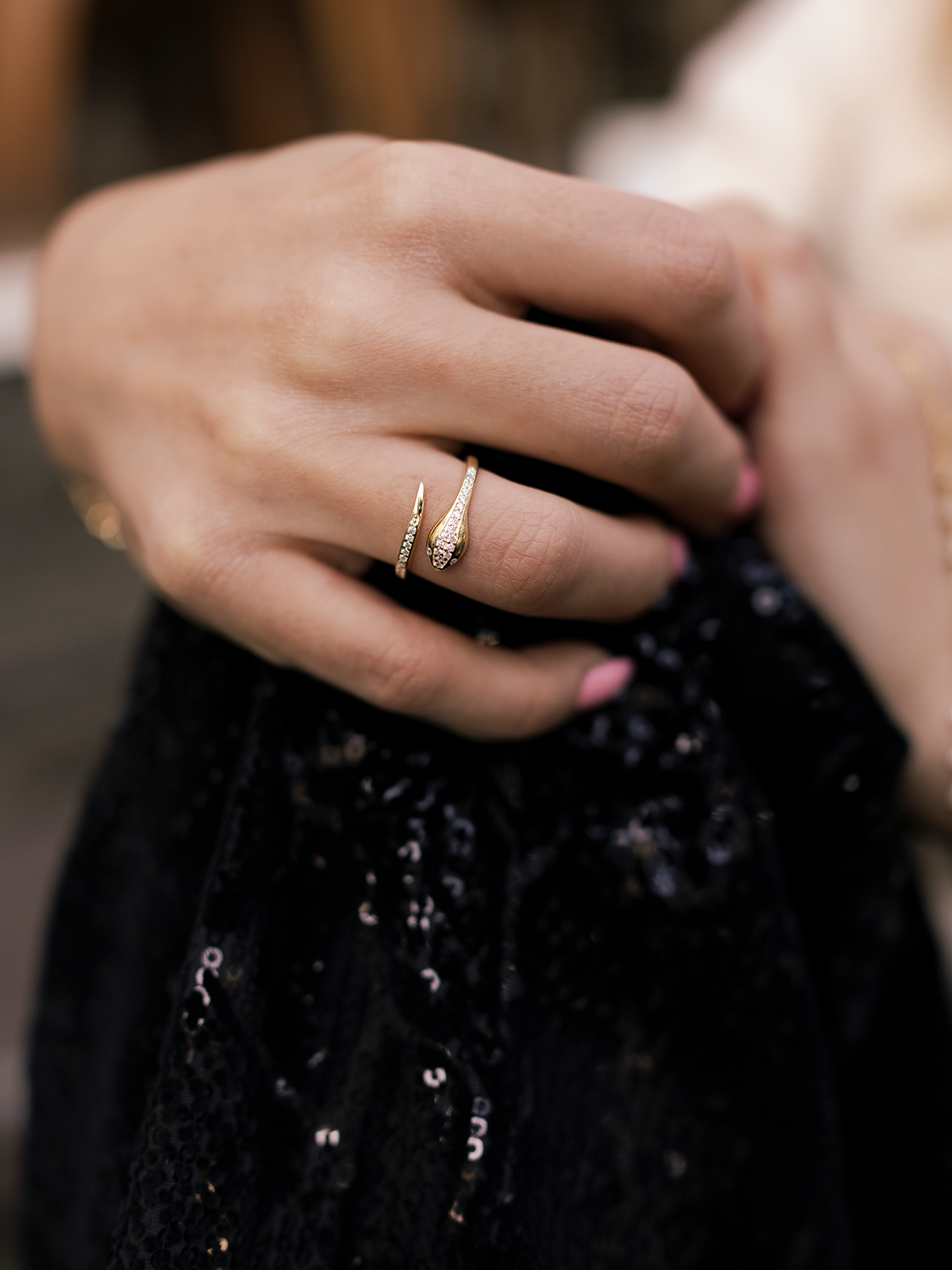 Stony Snake Ring
