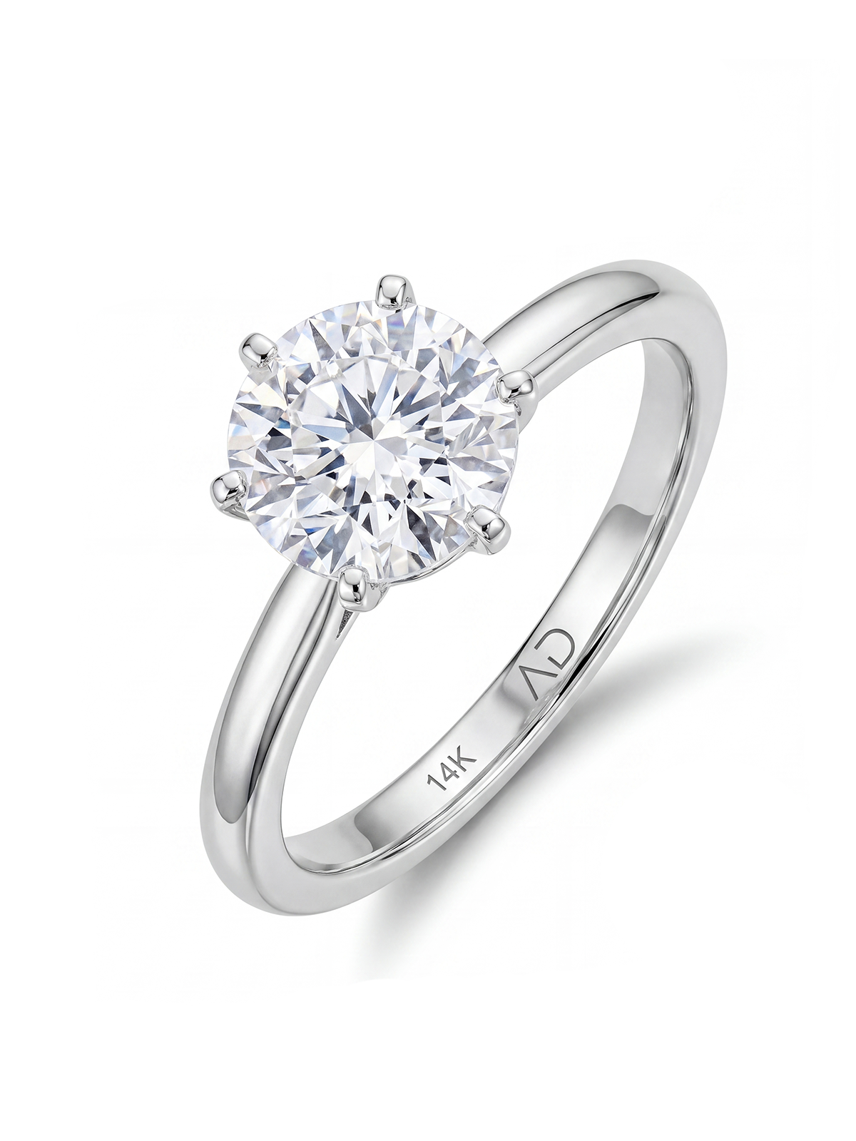 6 Prong Solitaire Ring