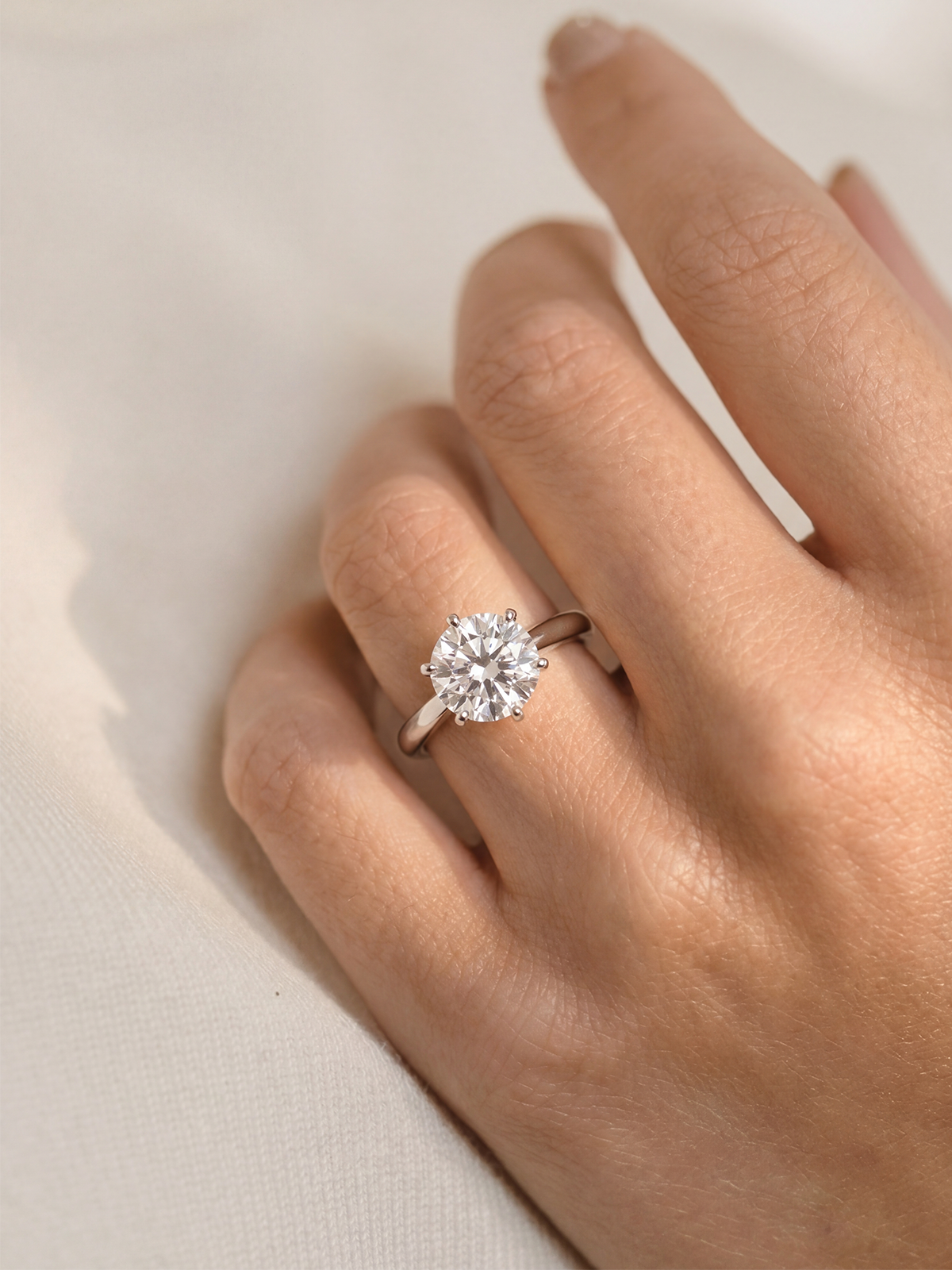 Luna 6 Prong Solitaire Ring