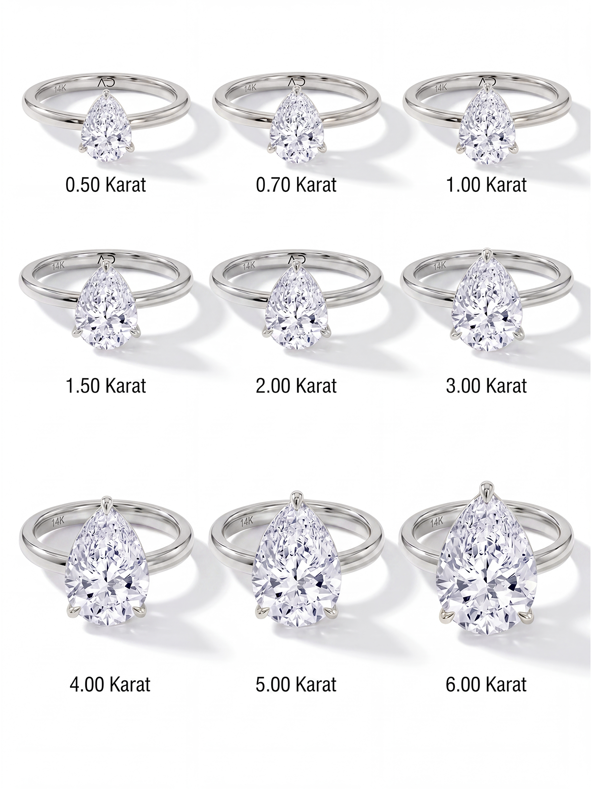 Pear Cut Solitaire Ring