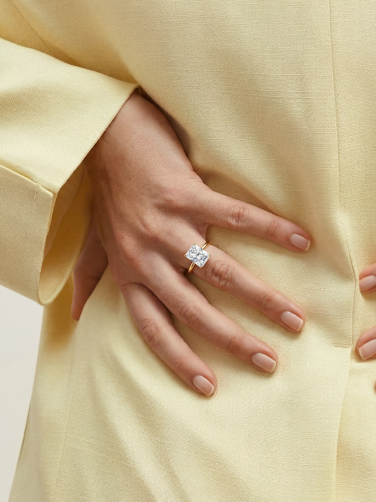 Radiant Cut Solitaire Ring