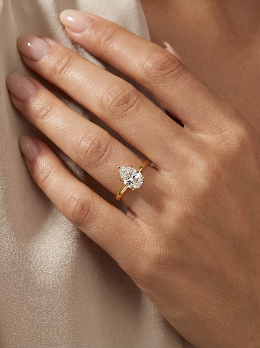 1.0CT | Pear Cut Ring