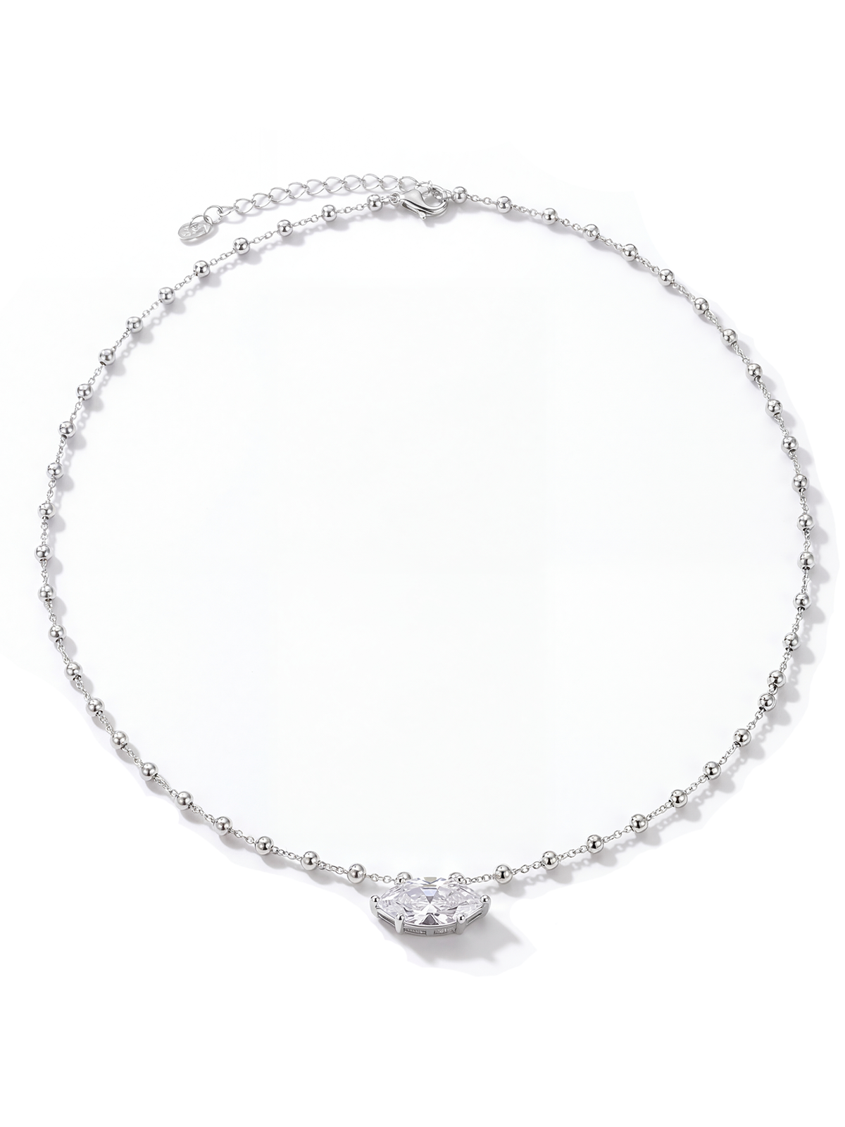 Marquise Cut Solitaire Necklace