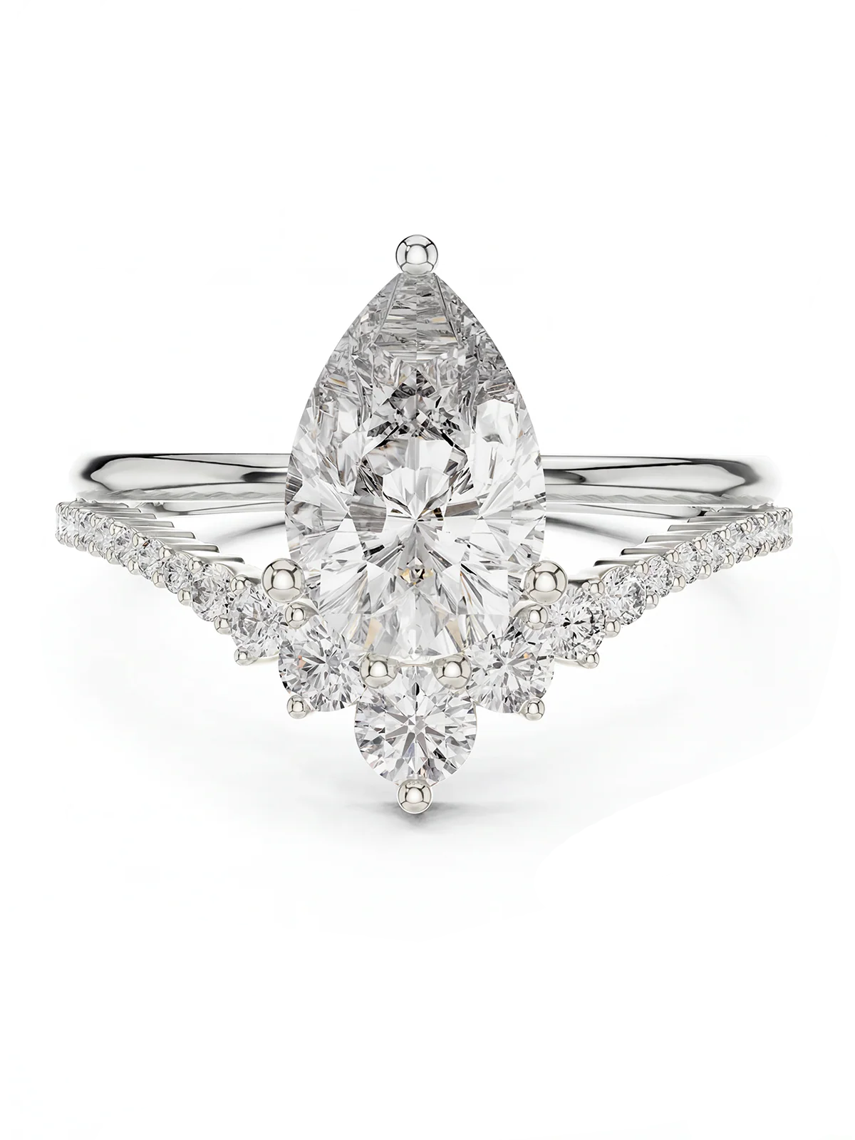 2CT | Pear Cut Alina Eternity Ring