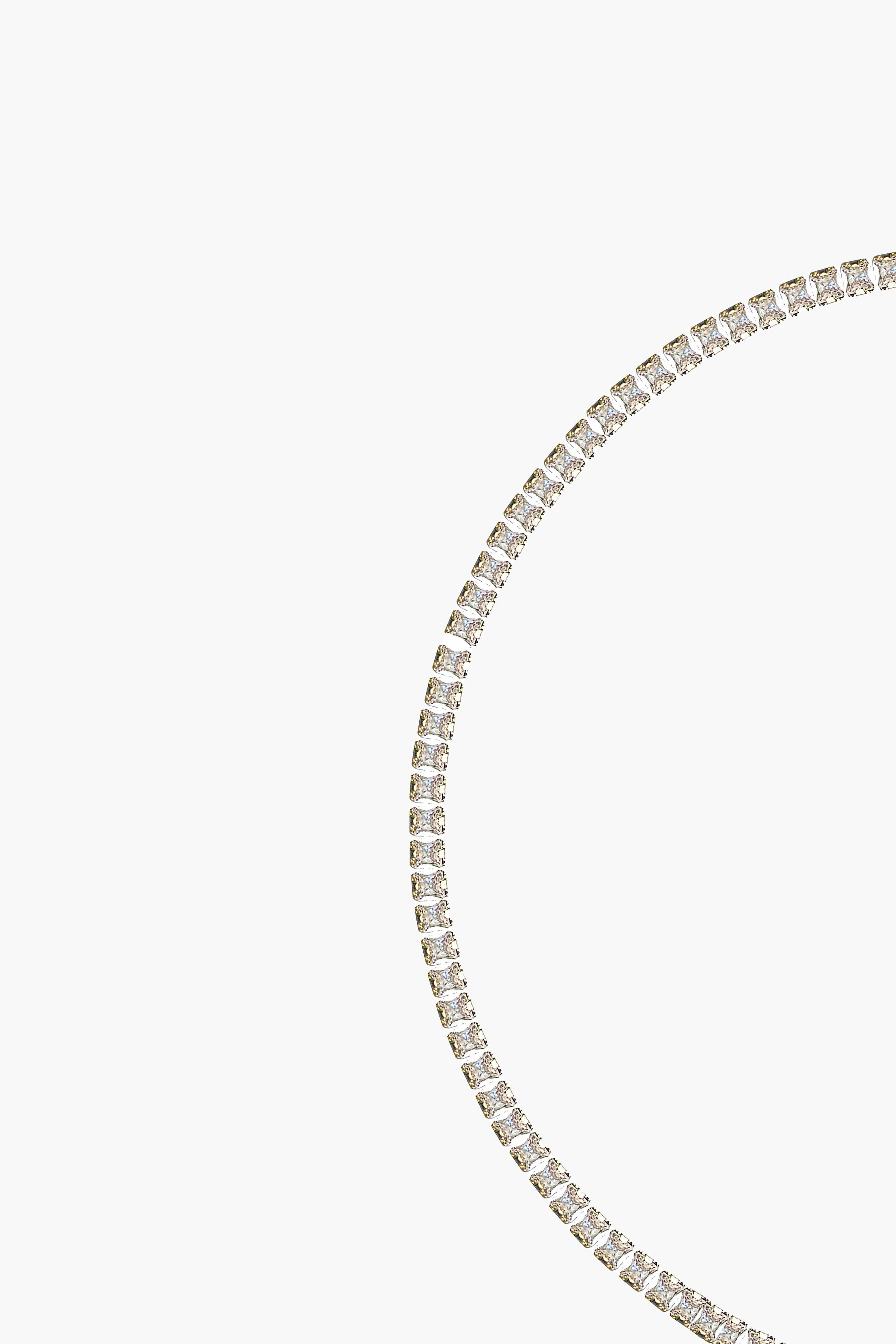 3MM | Choker Princess Cut Su Yolu Kolye Atelier Duygu.