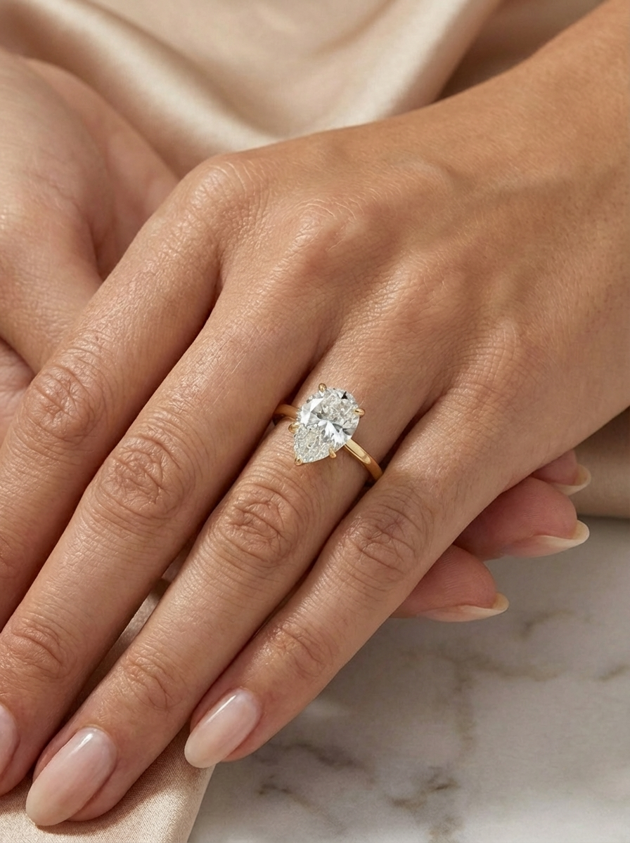 3.0CT | Pear Cut Ring