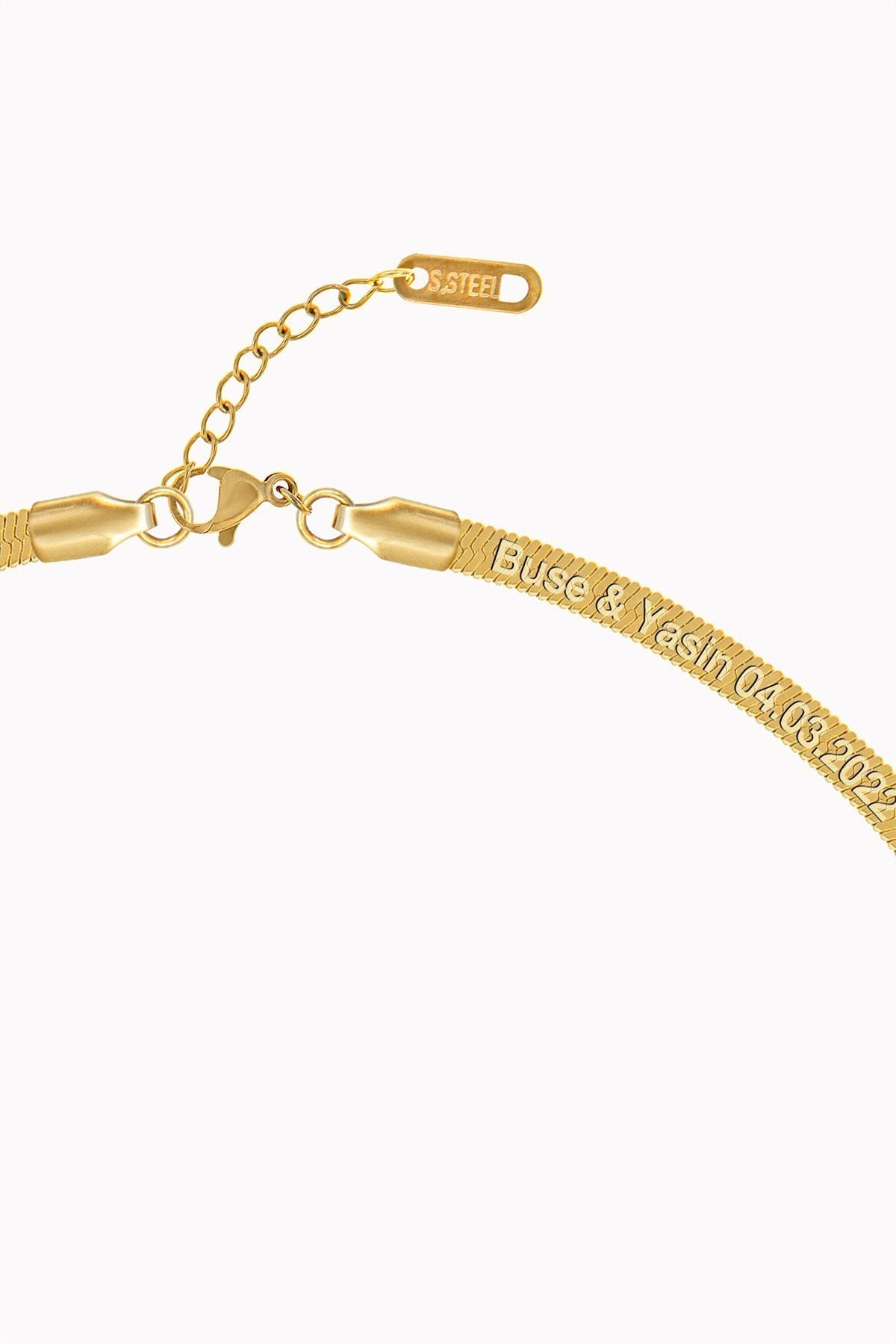 İtalyan Ezme Zincir Kolye Atelier Duygu.