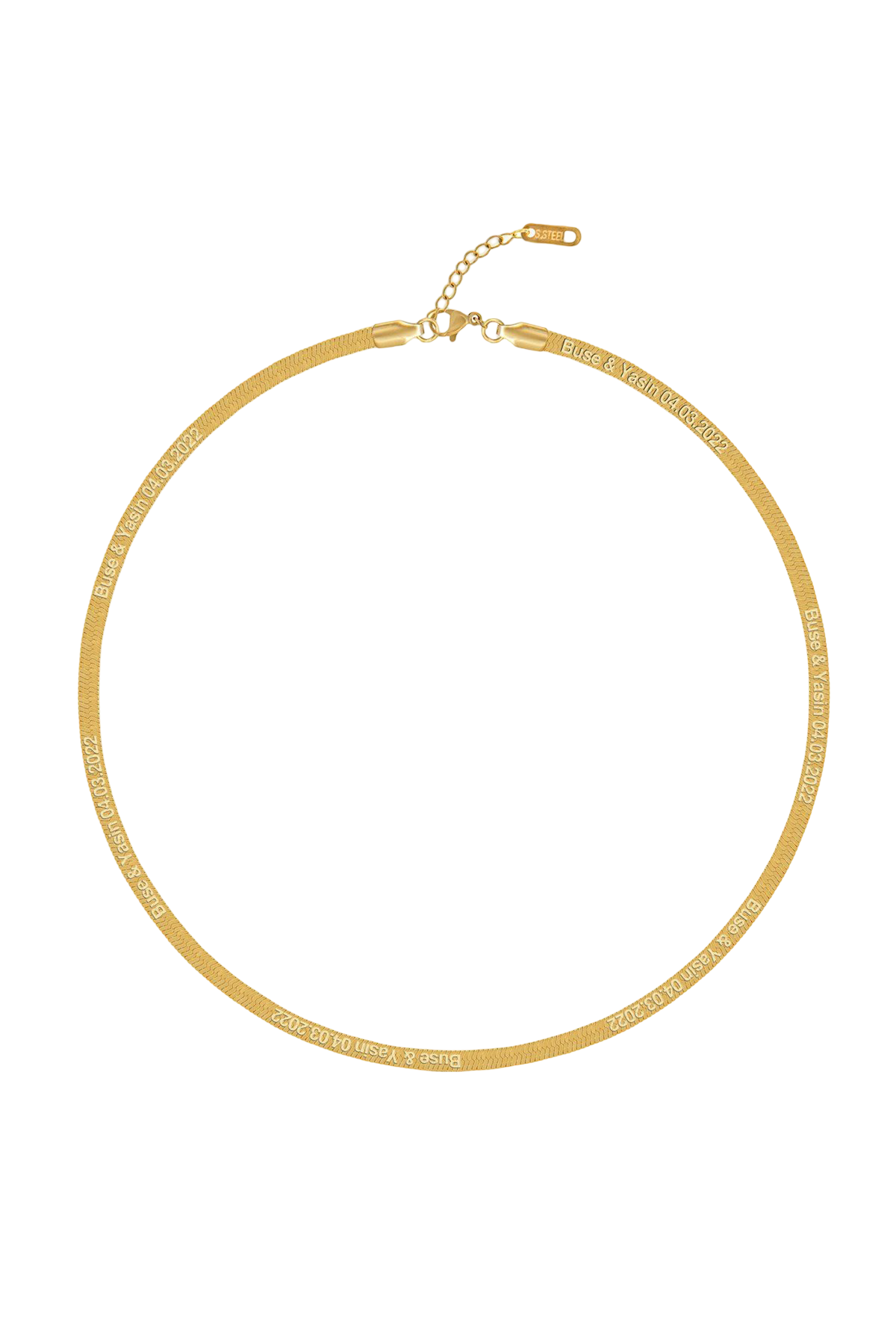 İtalyan Ezme Zincir Kolye Atelier Duygu.