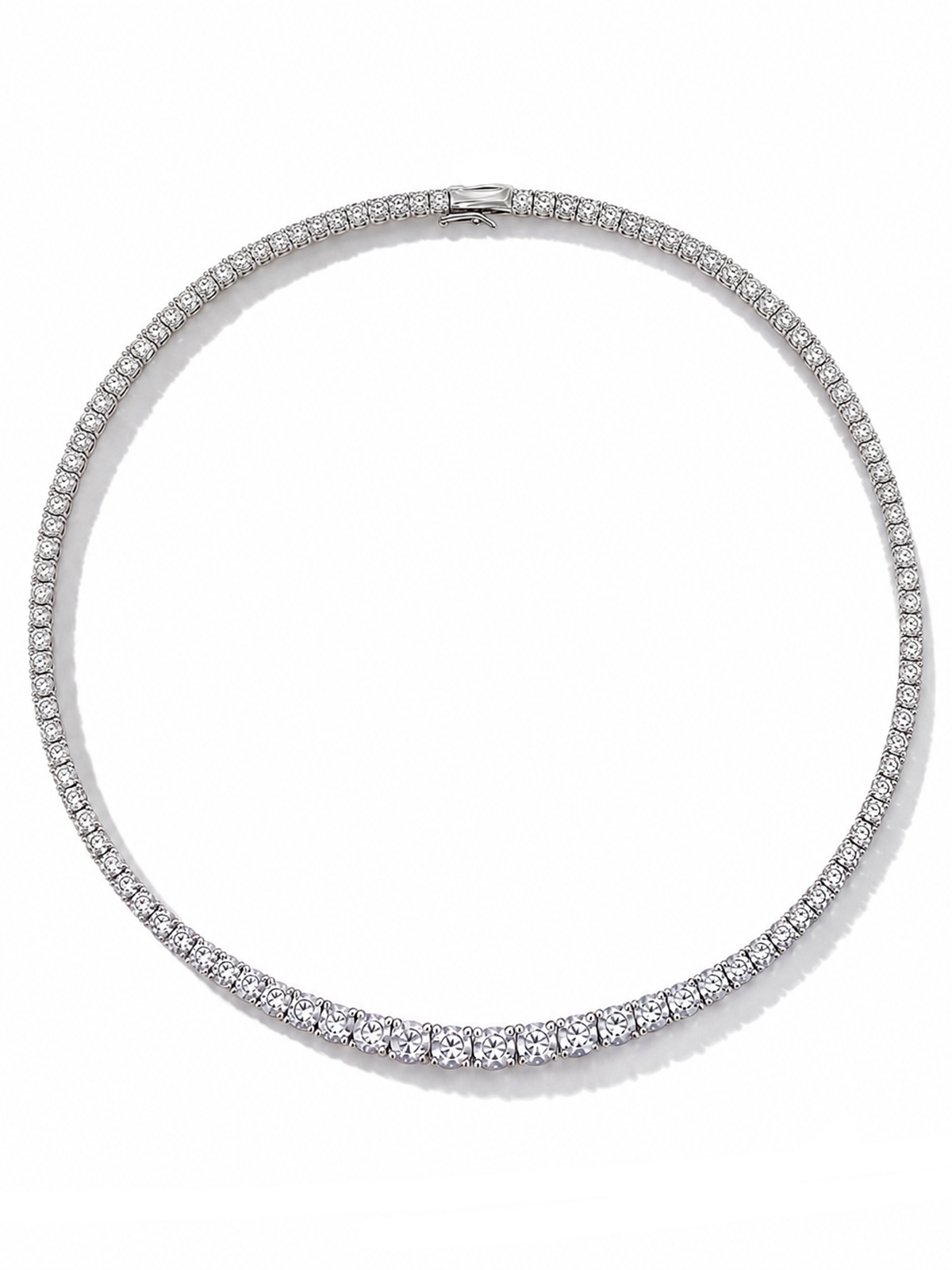 Filigree Cast Tennis Necklace