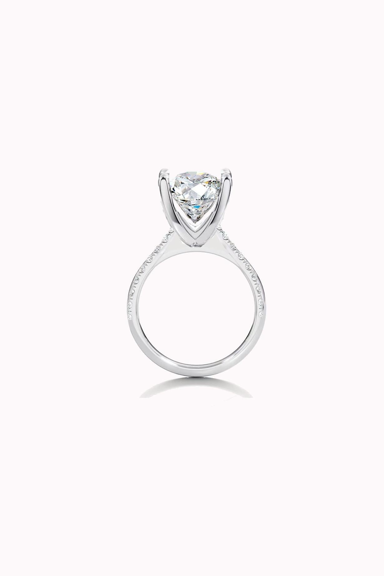 9MM 2.75CT Stony Solitaire Ring