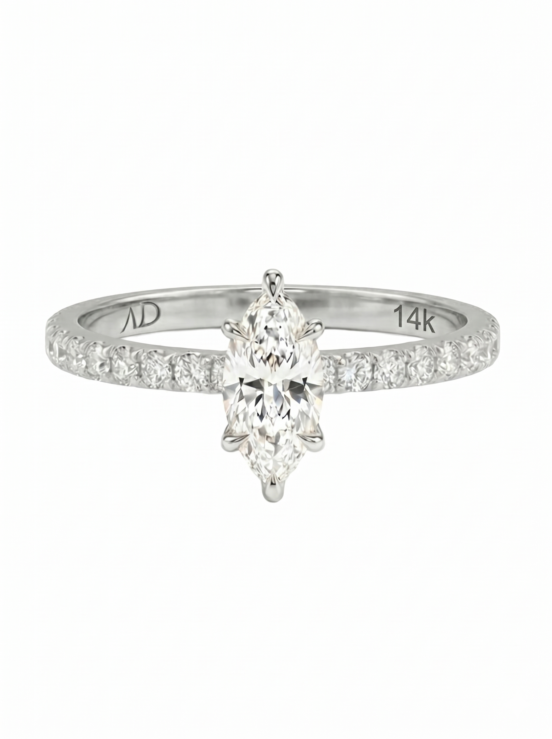 0.81CT | Marquise Cut Style Stone-Set Ring