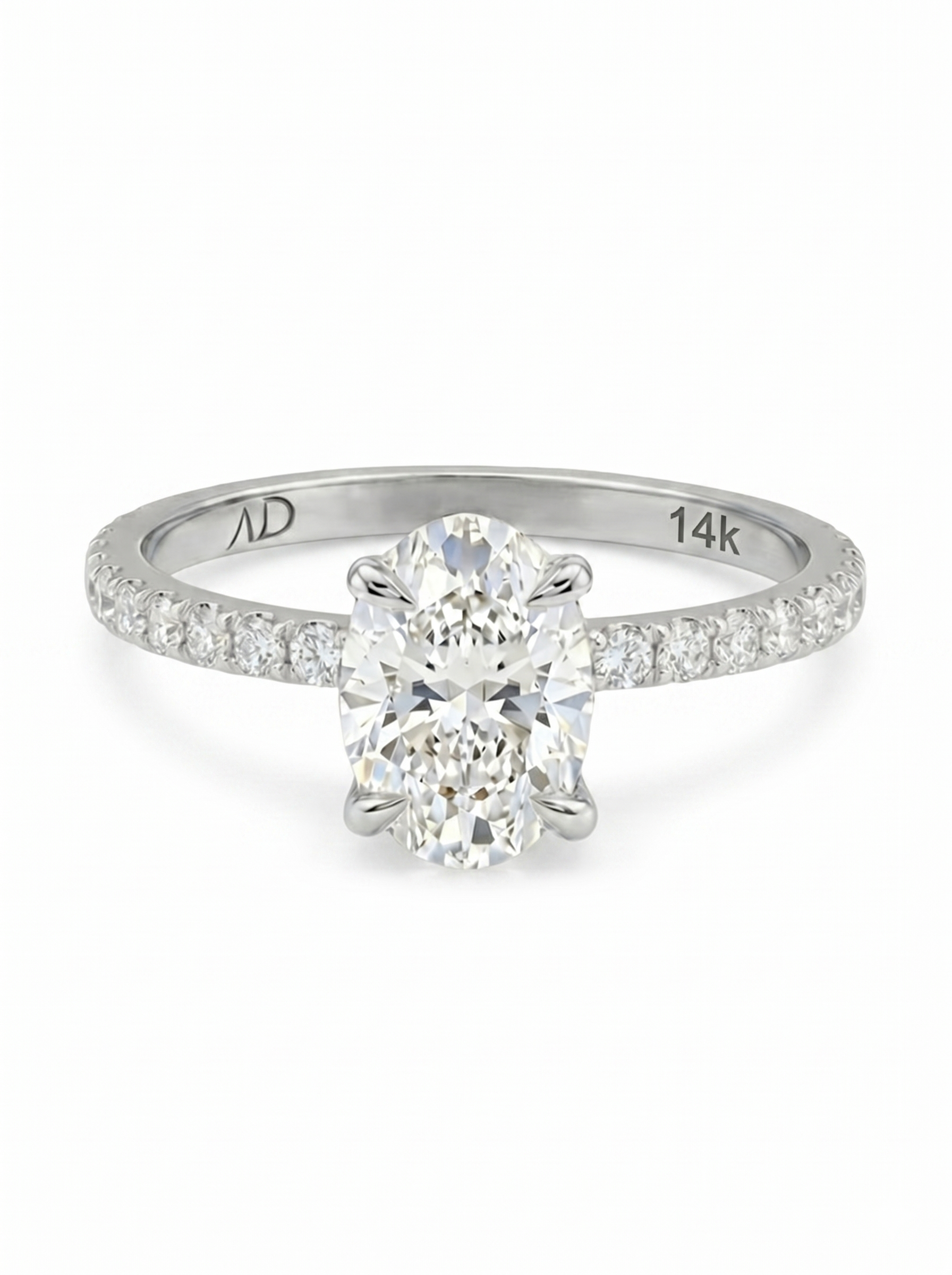 1.2CT | Oval Cut Style Stone-Set Ring